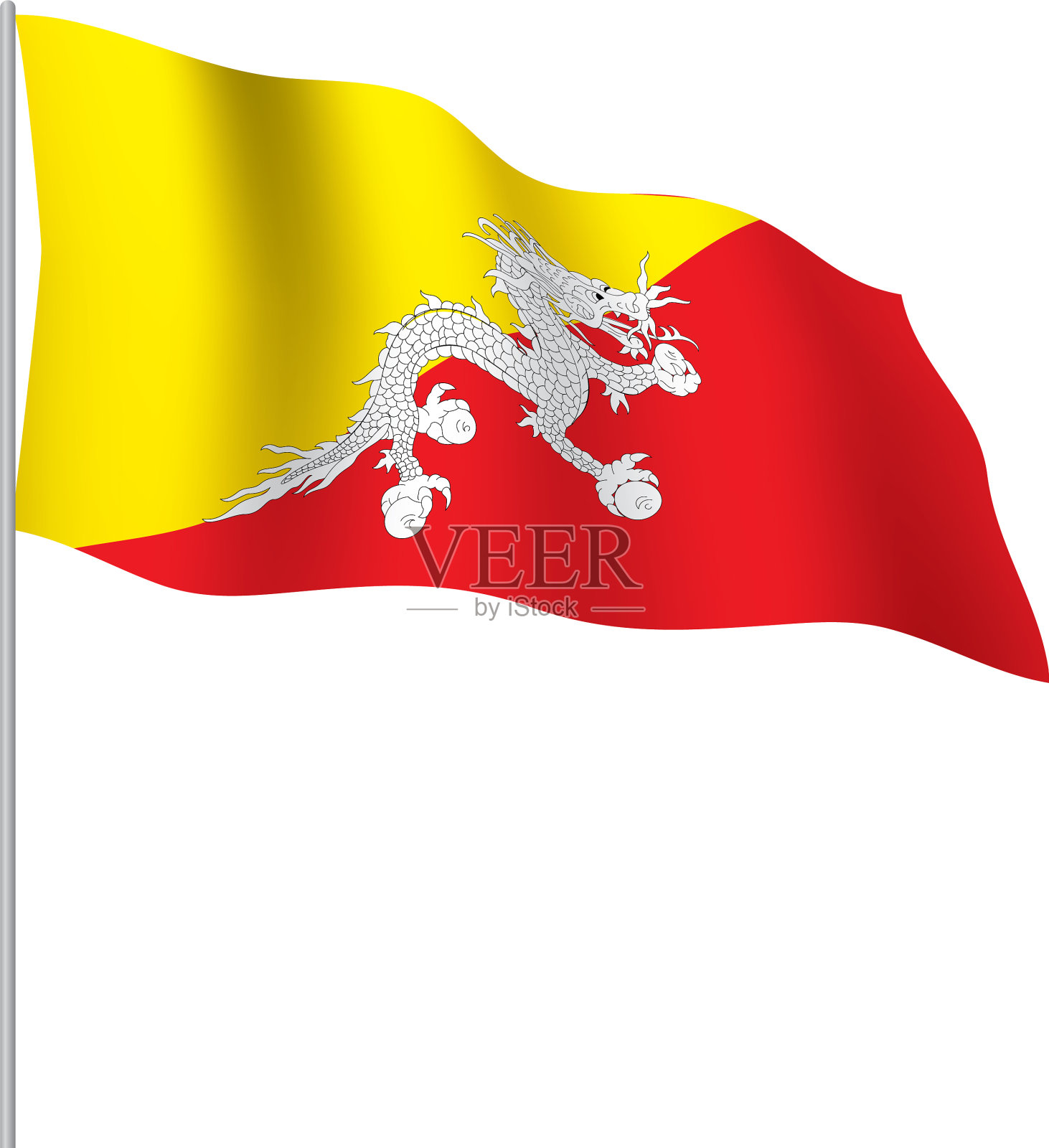 不丹国旗设计元素图片