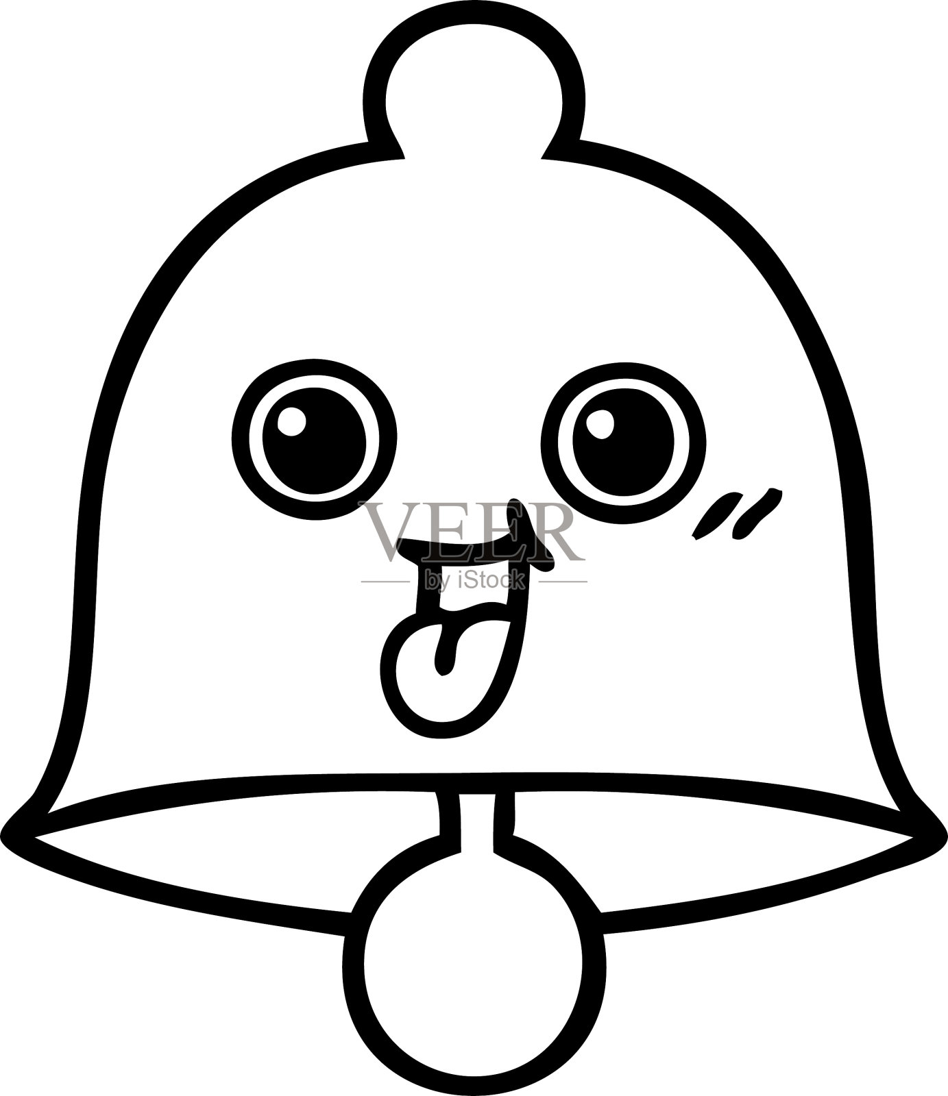 线描卡通钟设计元素图片