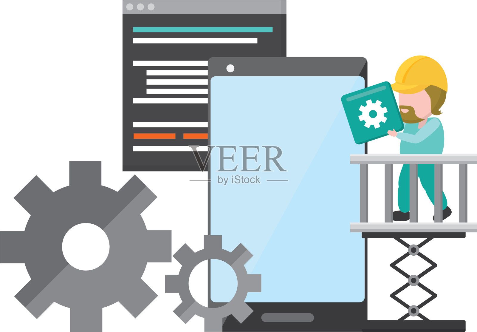 手机应用程序开发设计元素图片