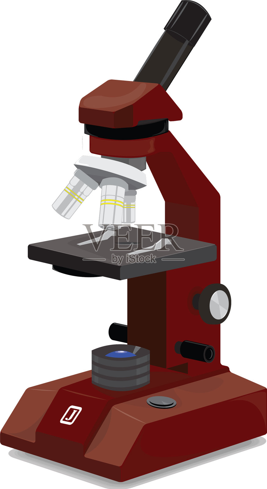 显微镜设计元素图片
