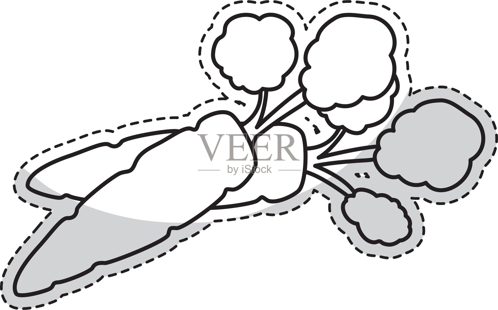 胡萝卜蔬菜图标设计元素图片