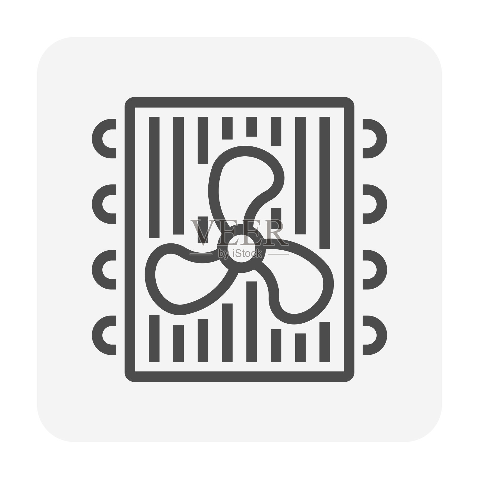 空调盘管插画图片素材