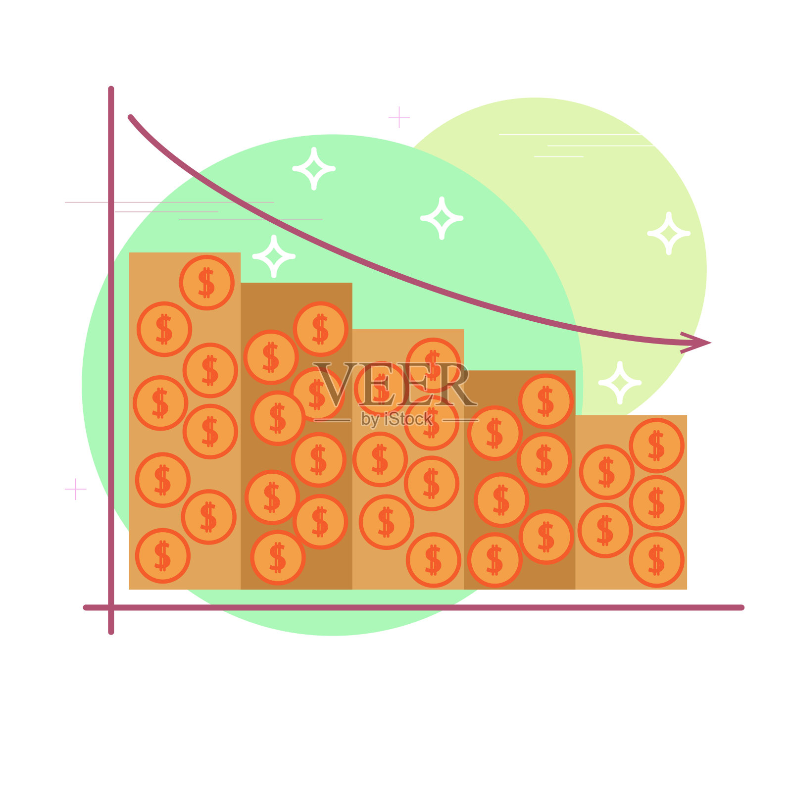 卢布美元汇率图标插画图片素材