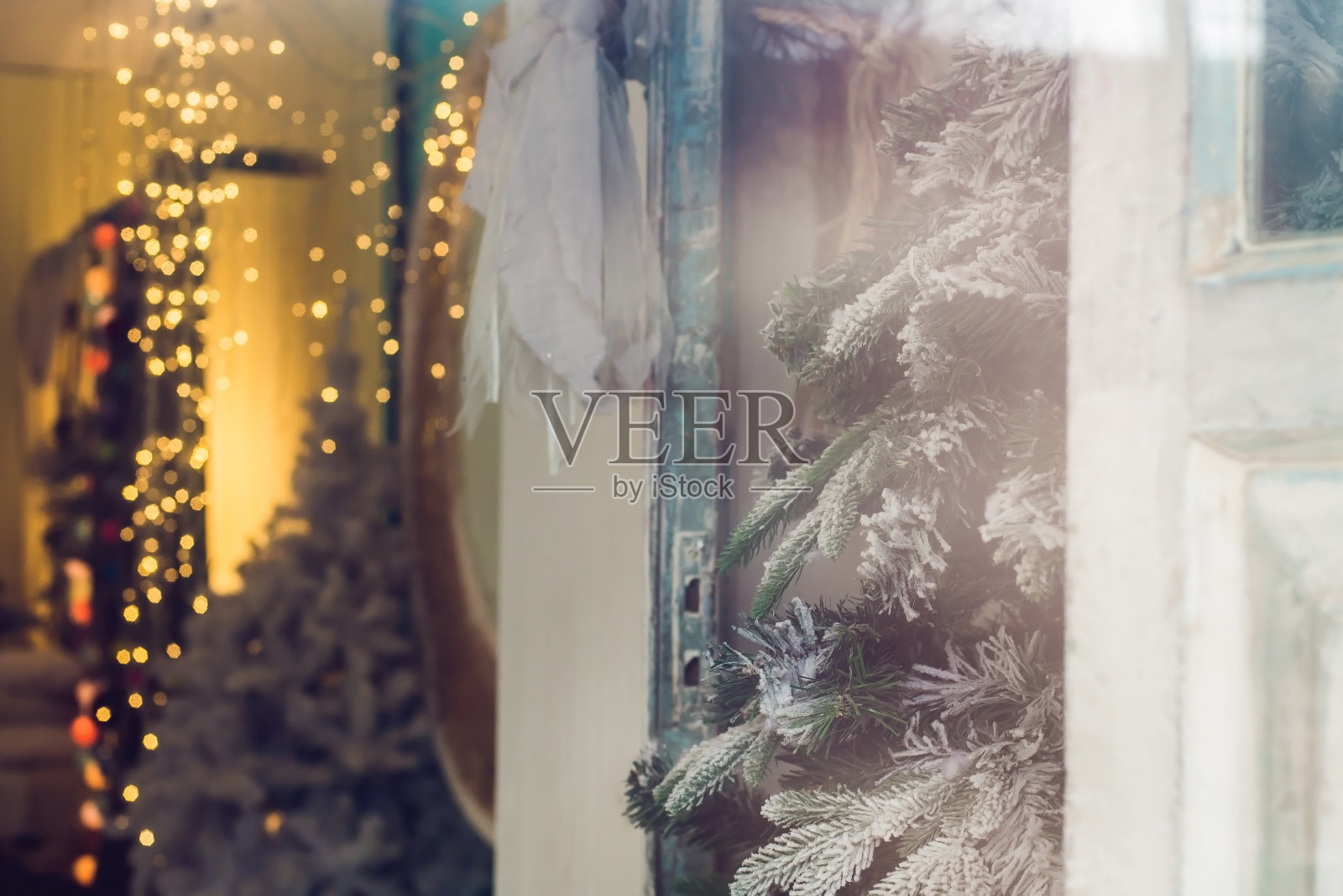 圣诞树的背景照片摄影图片