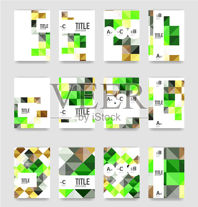 一套小册子封面模板设计模板素材