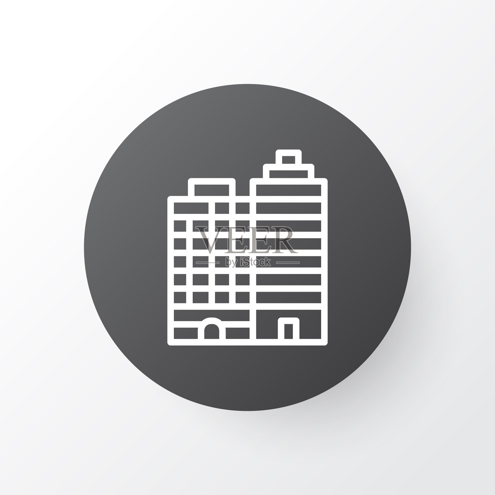 建筑综合体图标象征优质品质插画图片素材