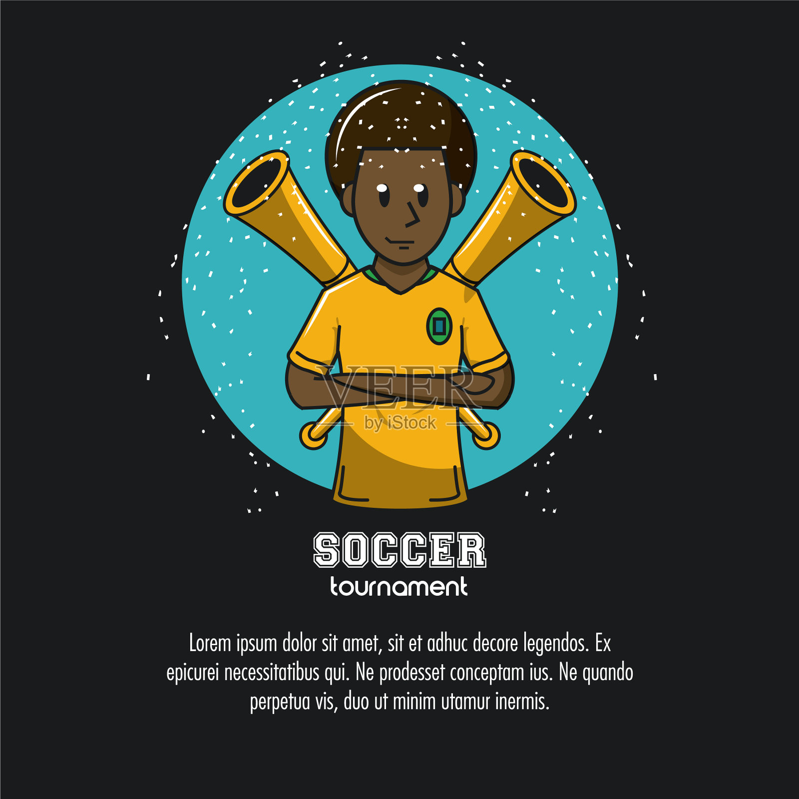 足球比赛信息设计模板素材