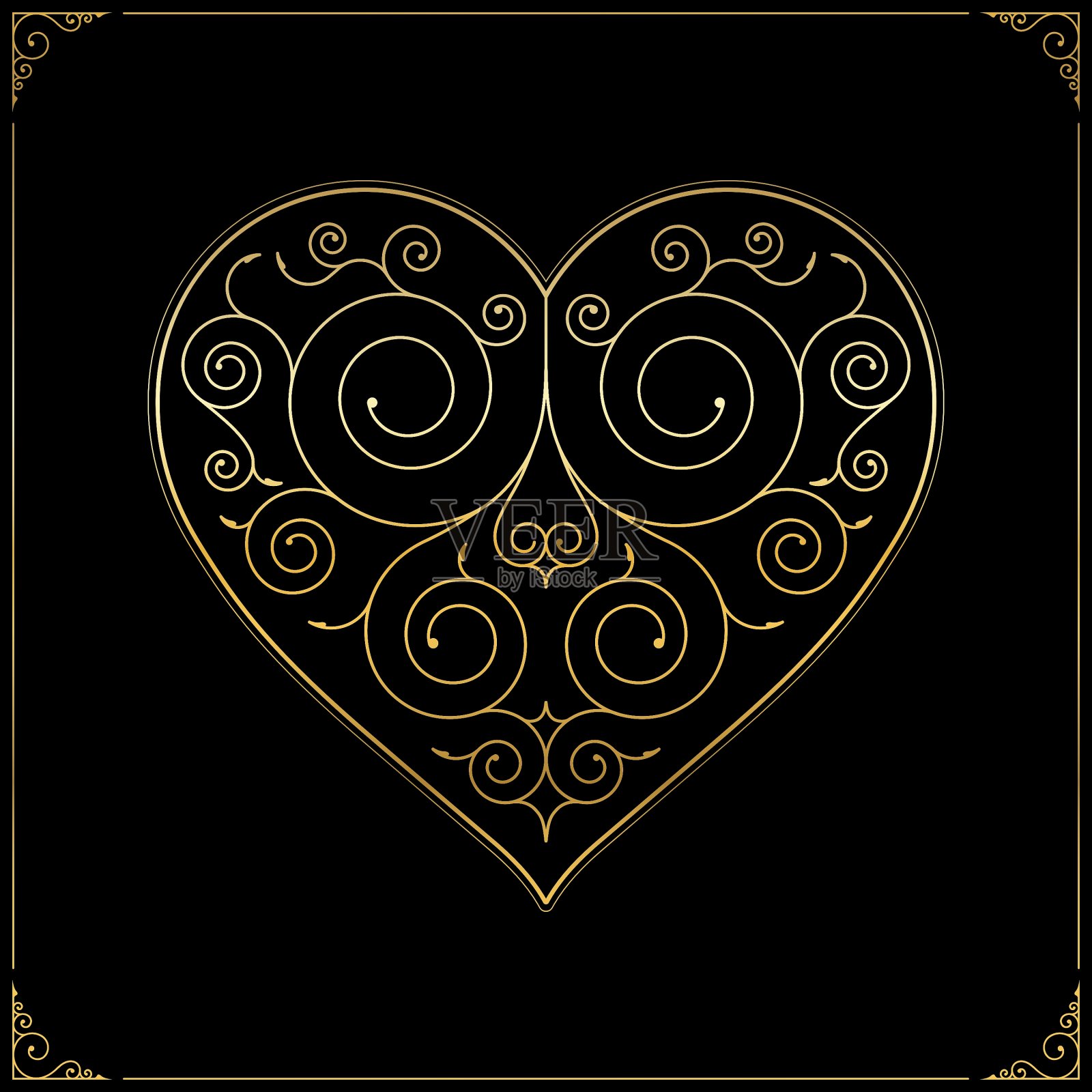 情人节的心插画图片素材