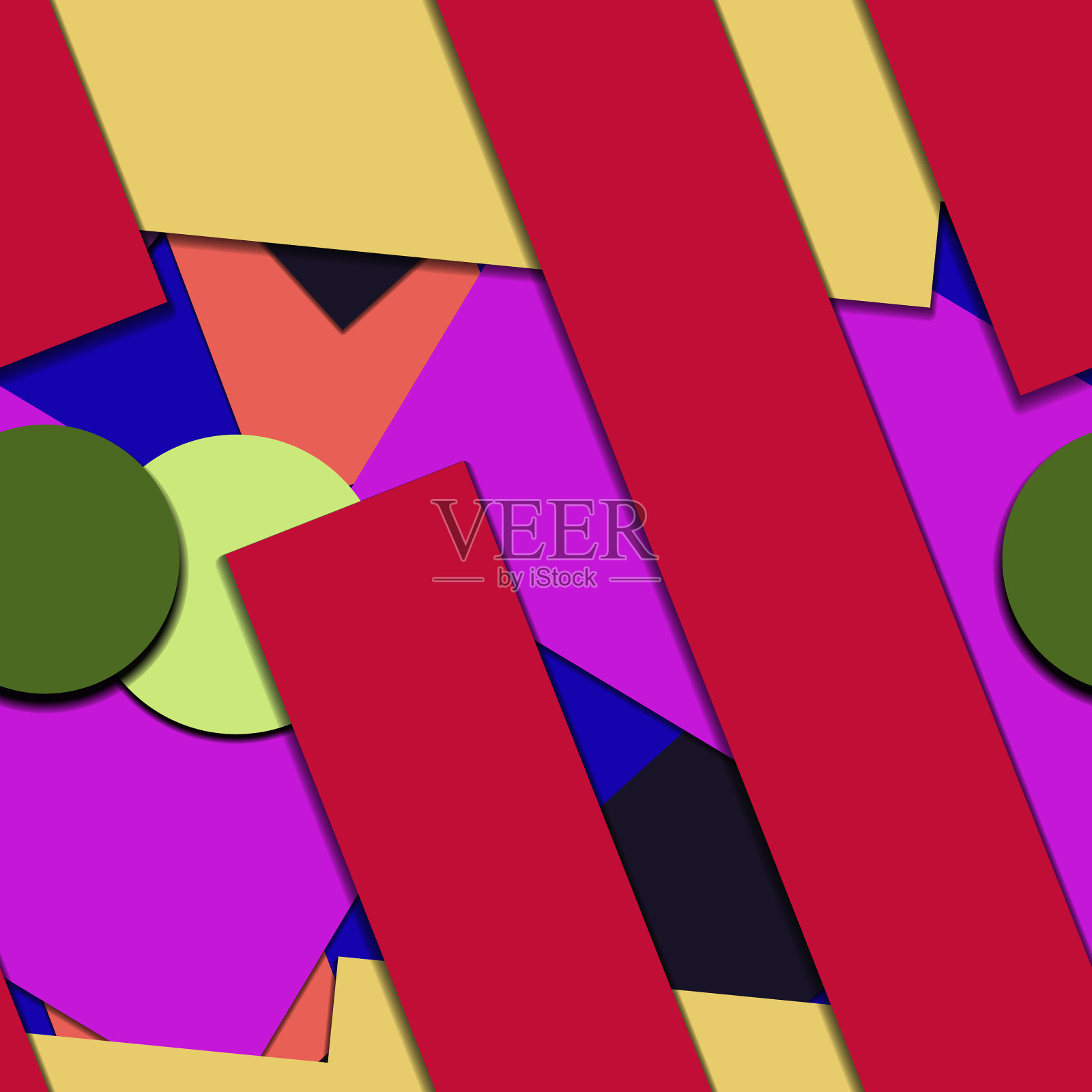 平面材质设计——无缝创意潮流插画图片素材