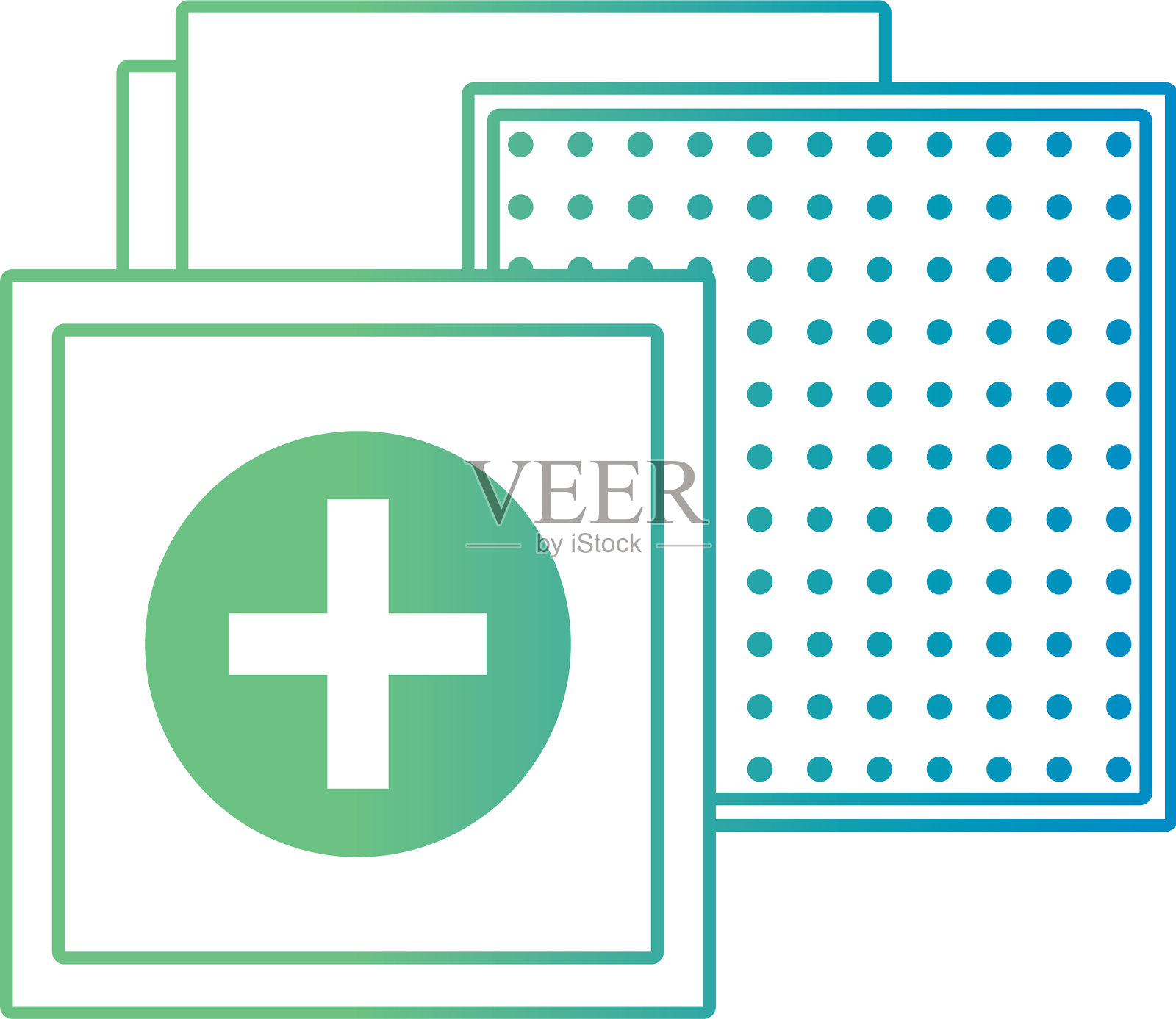 线援助粘带形式插画图片素材