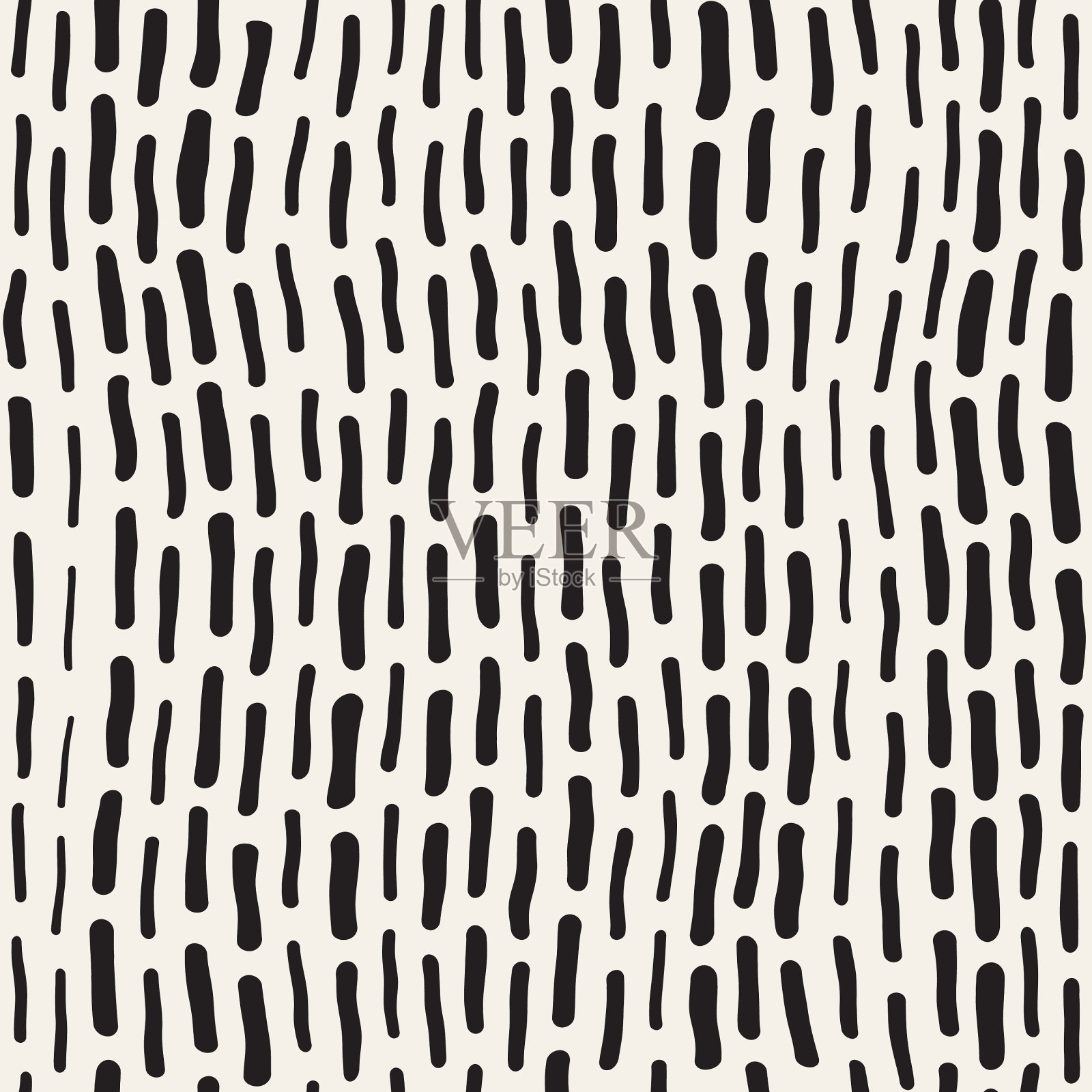 抽象的背景与圆润的笔触插画图片素材