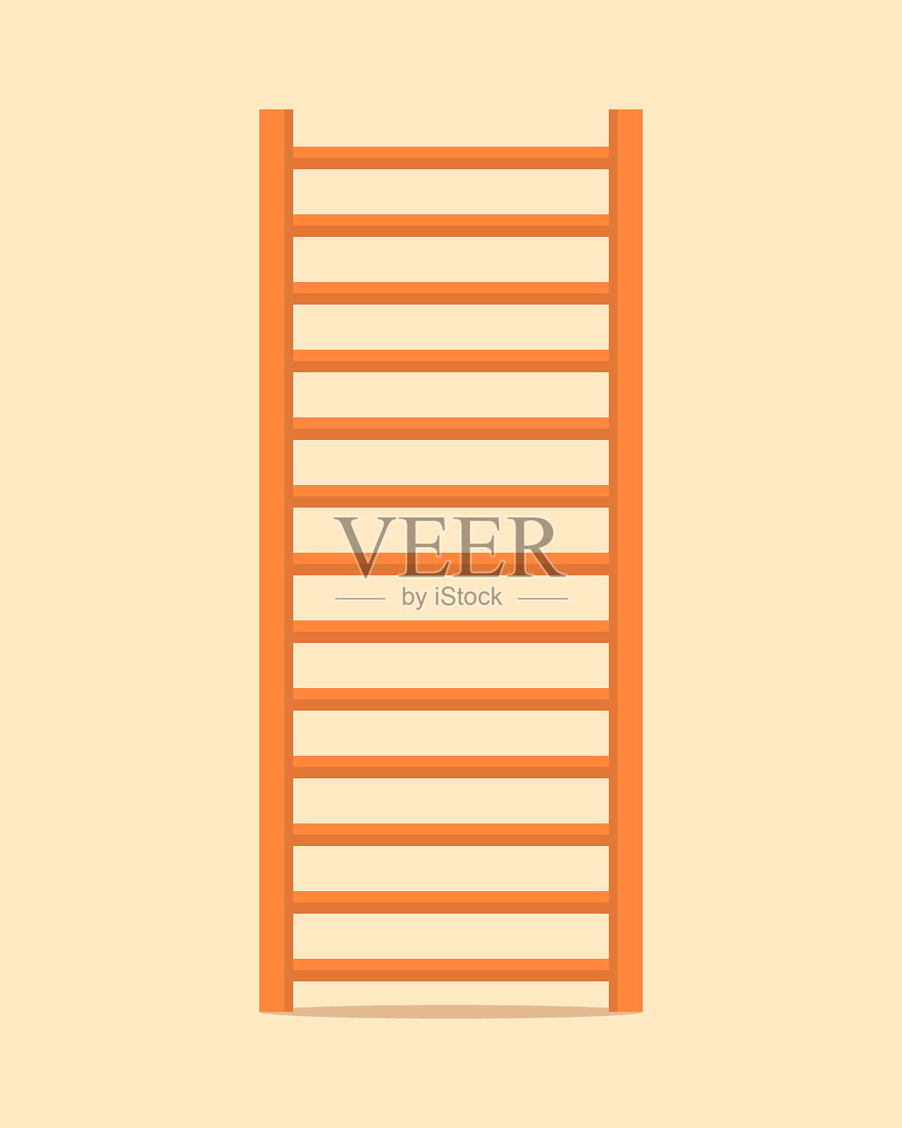 体操墙栏杆梯瑞典楼梯插画图片素材