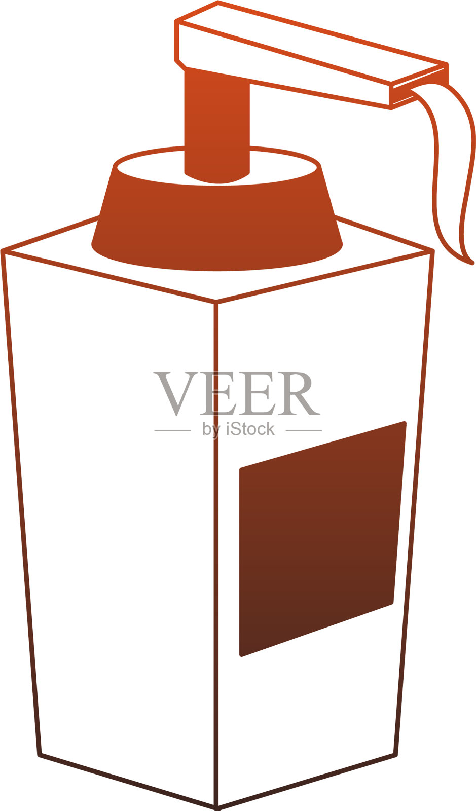 霜瓶隔离红线插画图片素材