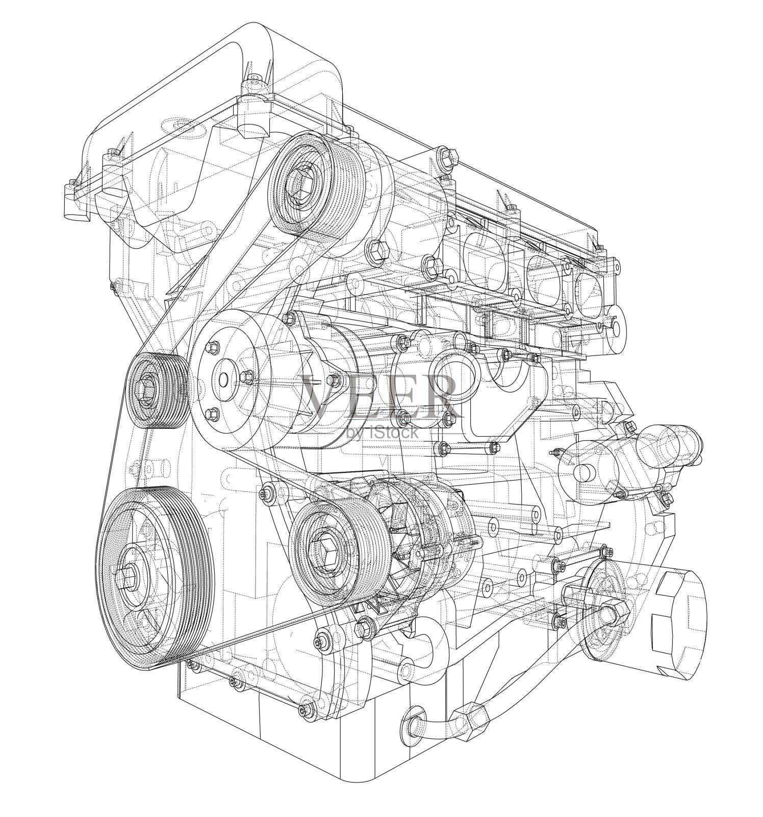 3d引擎草图渲染设计元素图片