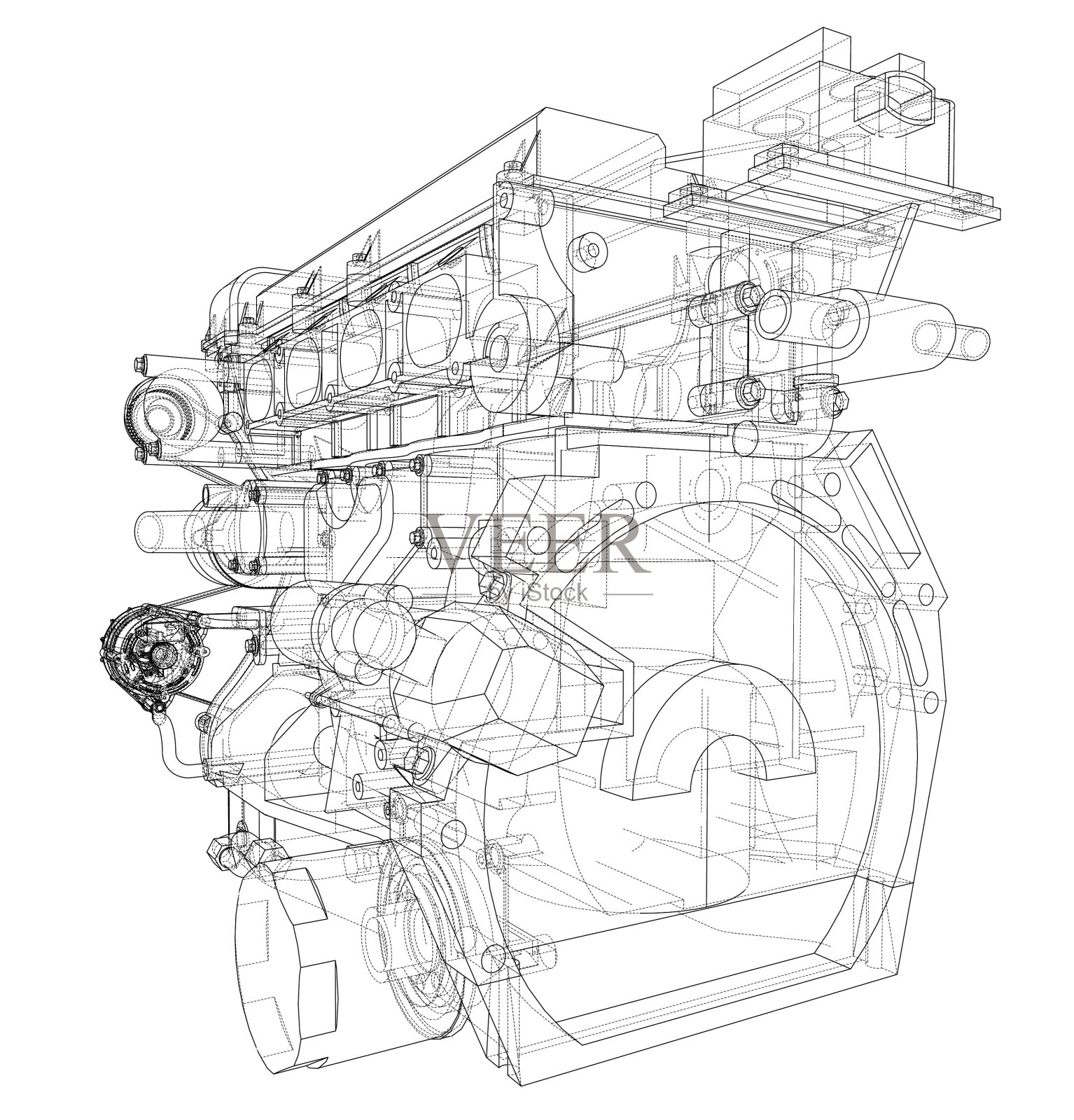 3d引擎草图渲染设计元素图片
