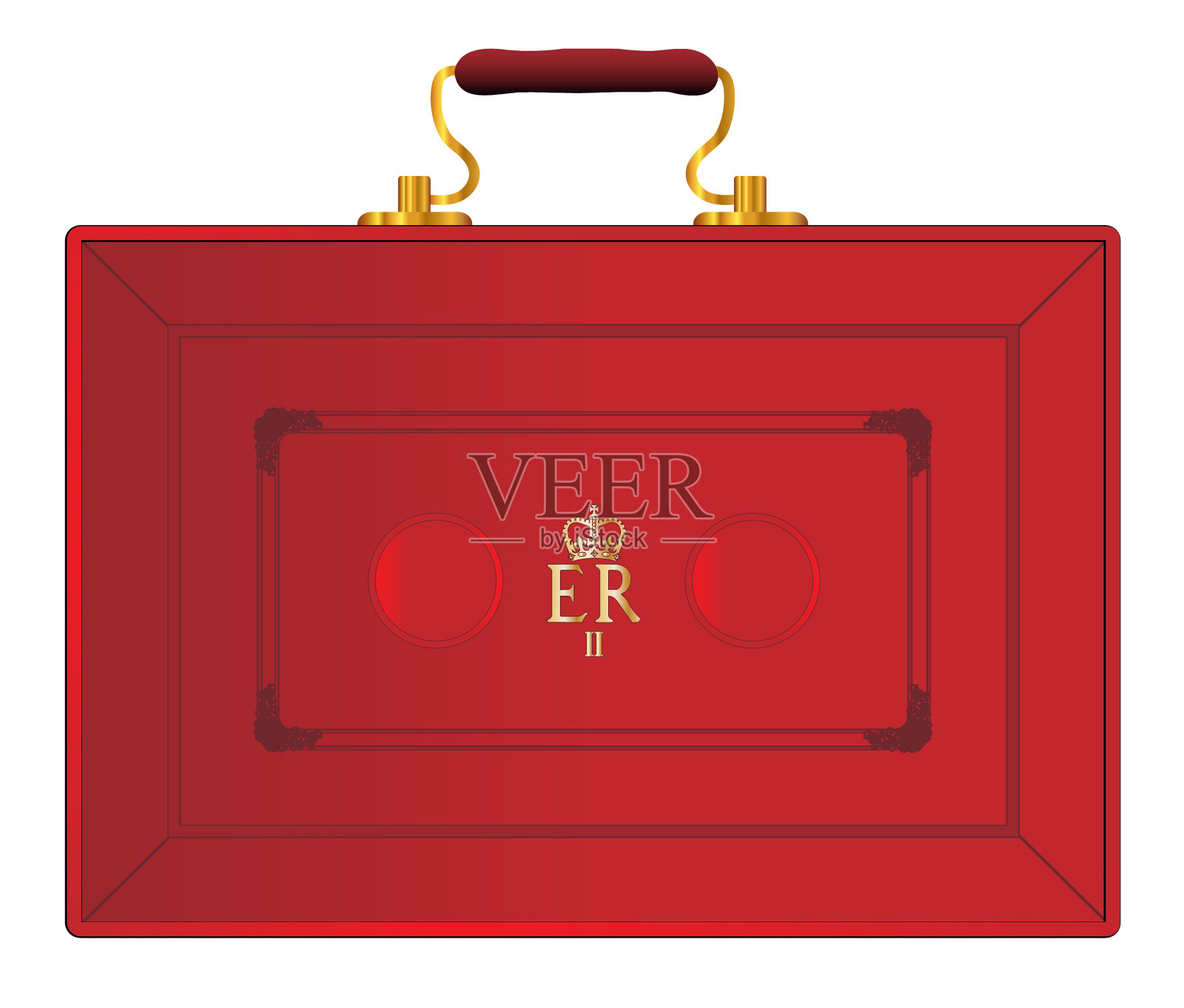 英国红色预算箱插画图片素材