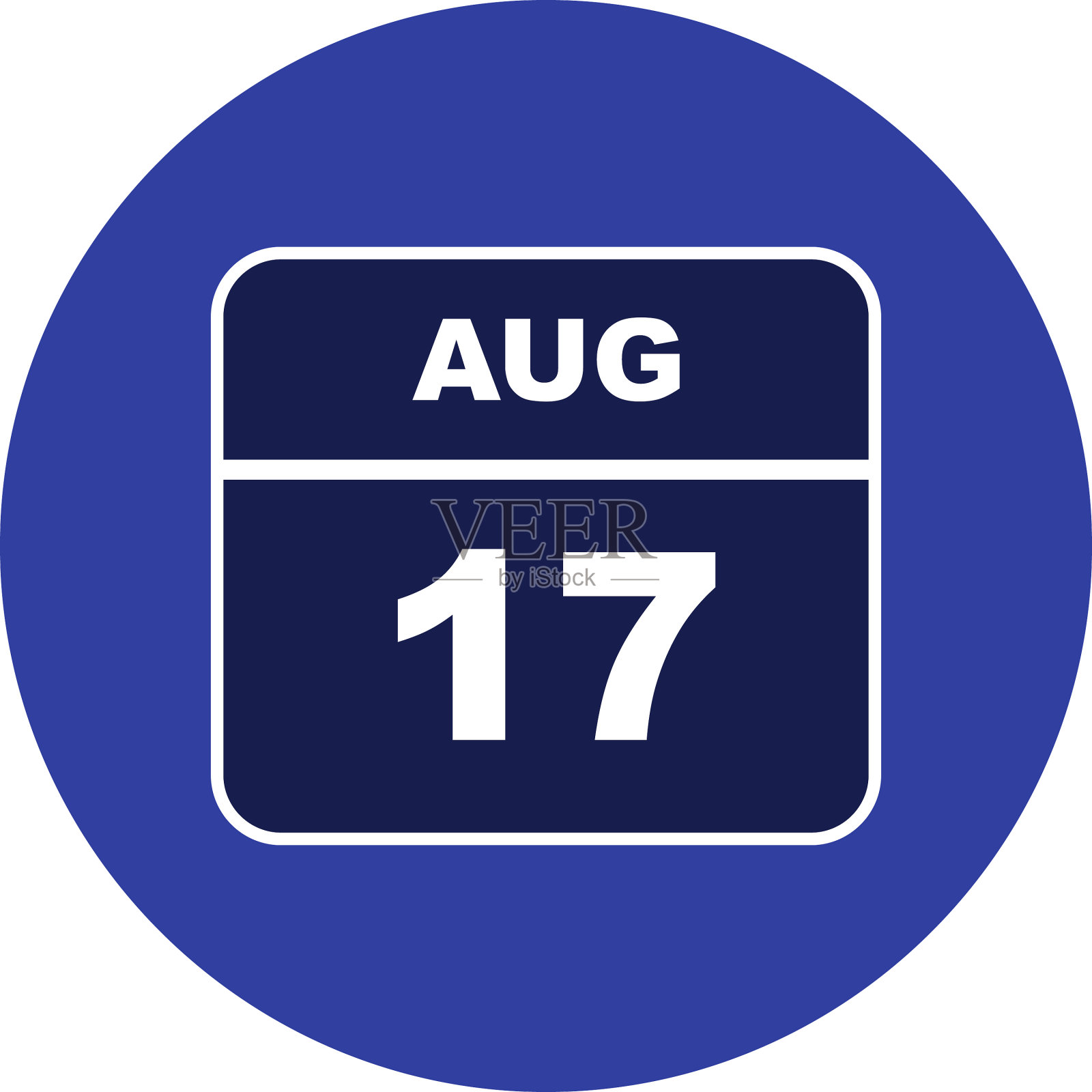 8月17日是单历的日期插画图片素材