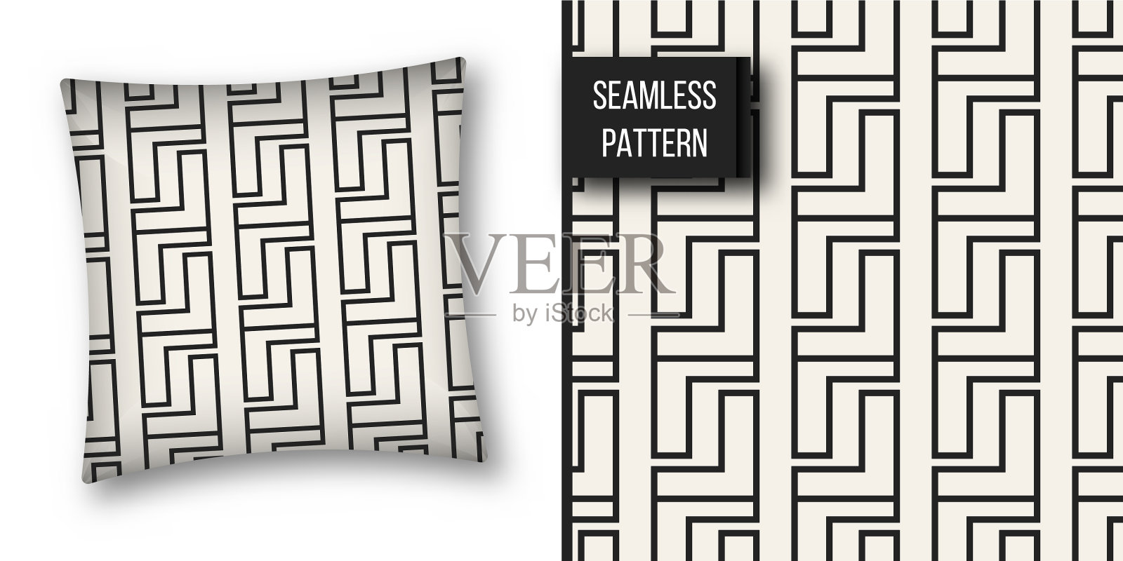 抽象概念单色几何插画图片素材