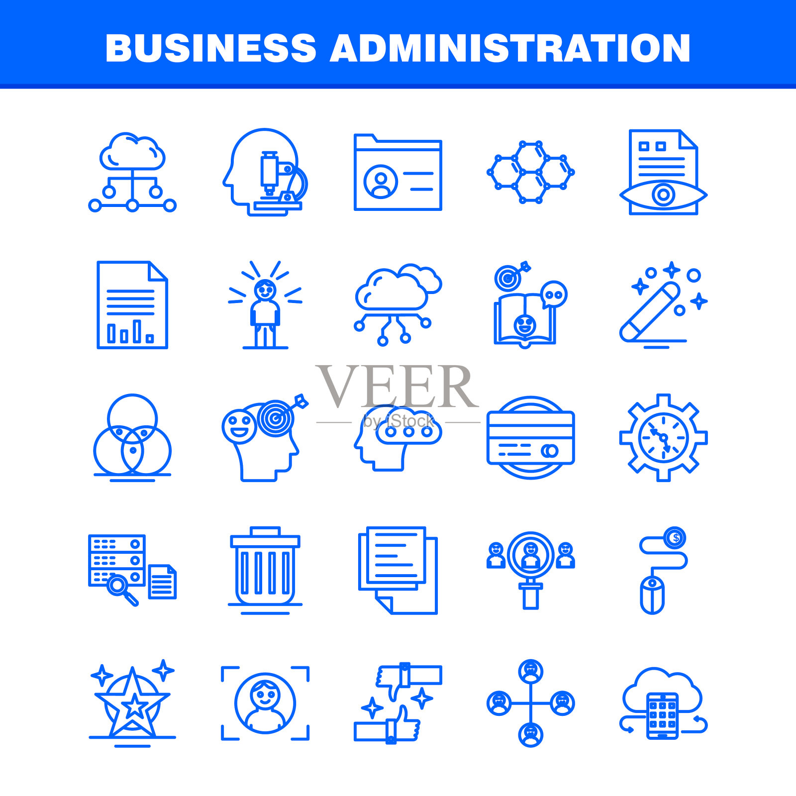 业务管理线图标设置图标素材