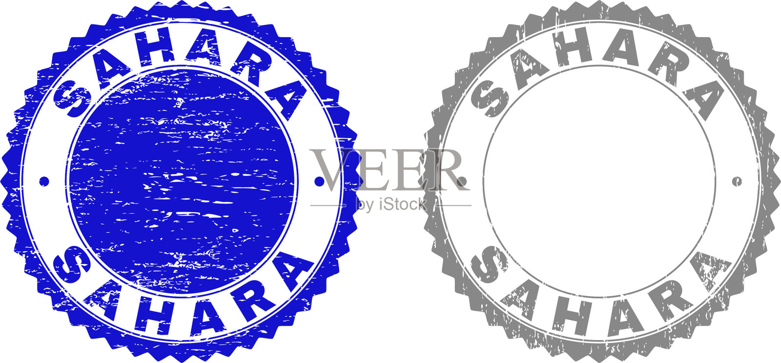 垃圾撒哈拉纹理邮票插画图片素材