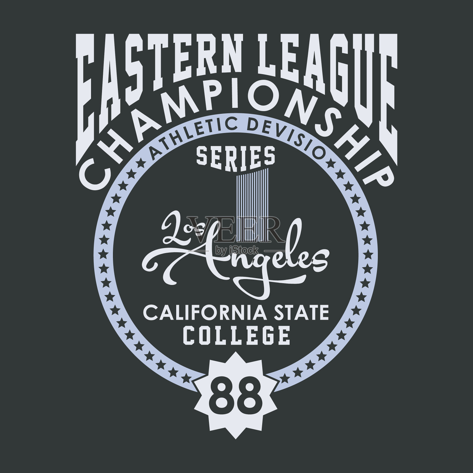 东部联盟冠军插画图片素材