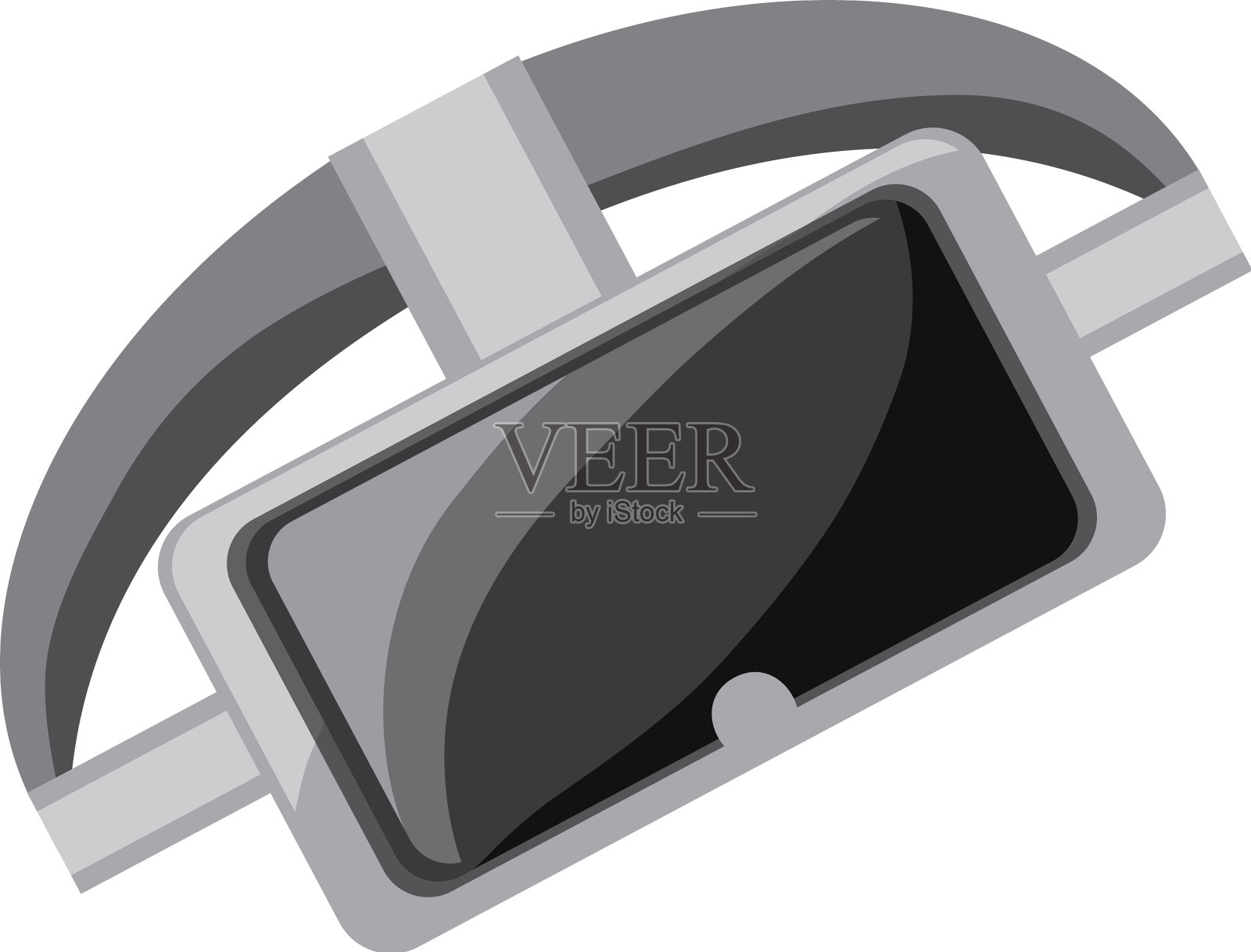 虚拟现实技术插画图片素材