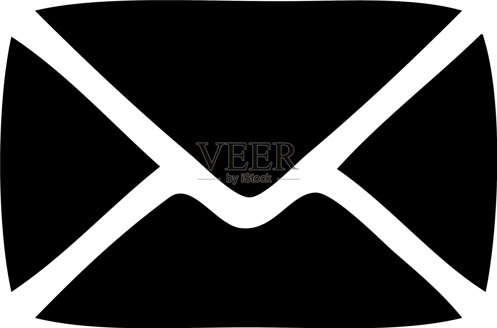 扁平符号纸信封图标素材