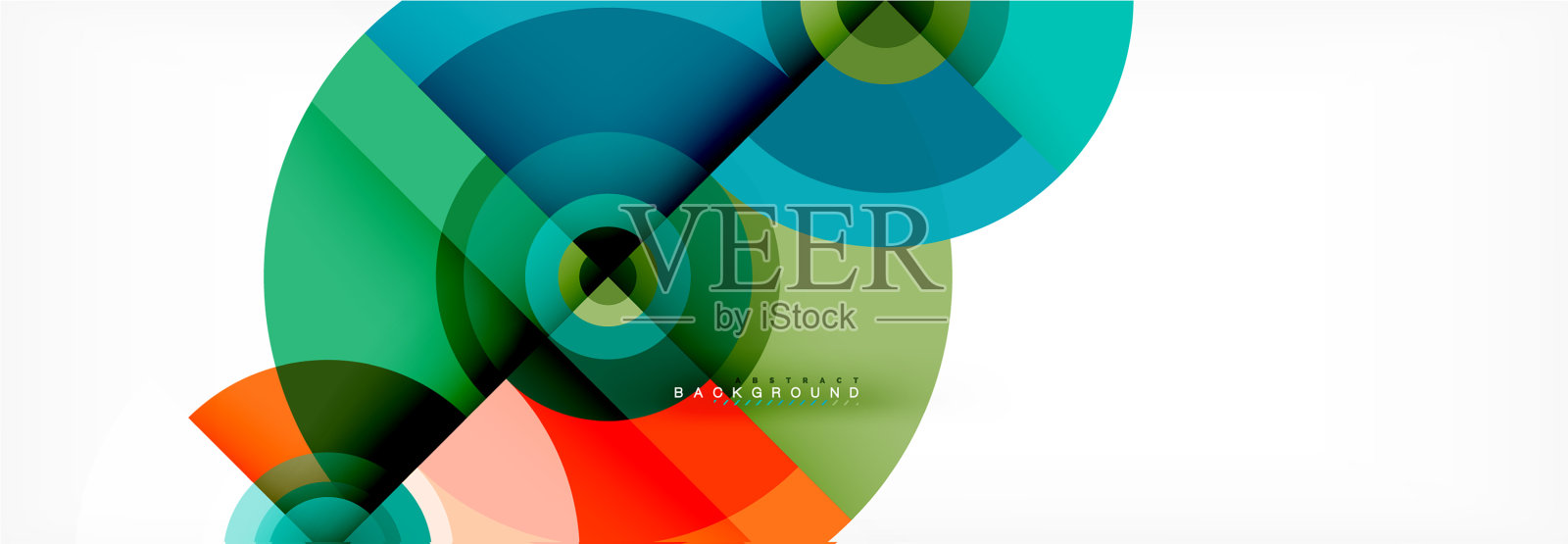 最小几何圆和三角形抽象插画图片素材