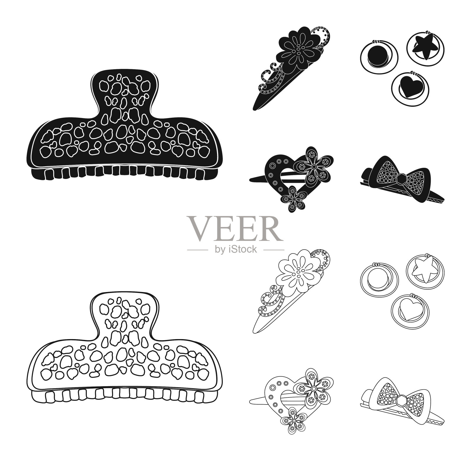 美丽时尚标志插画图片素材