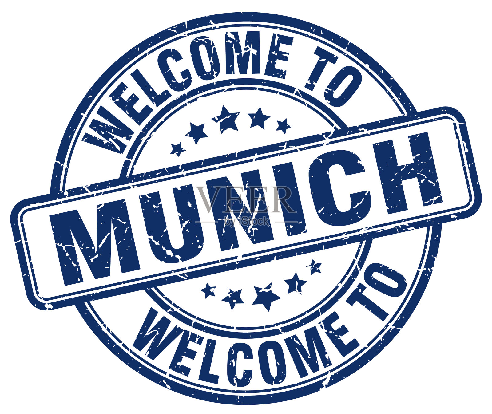 欢迎来到慕尼黑插画图片素材