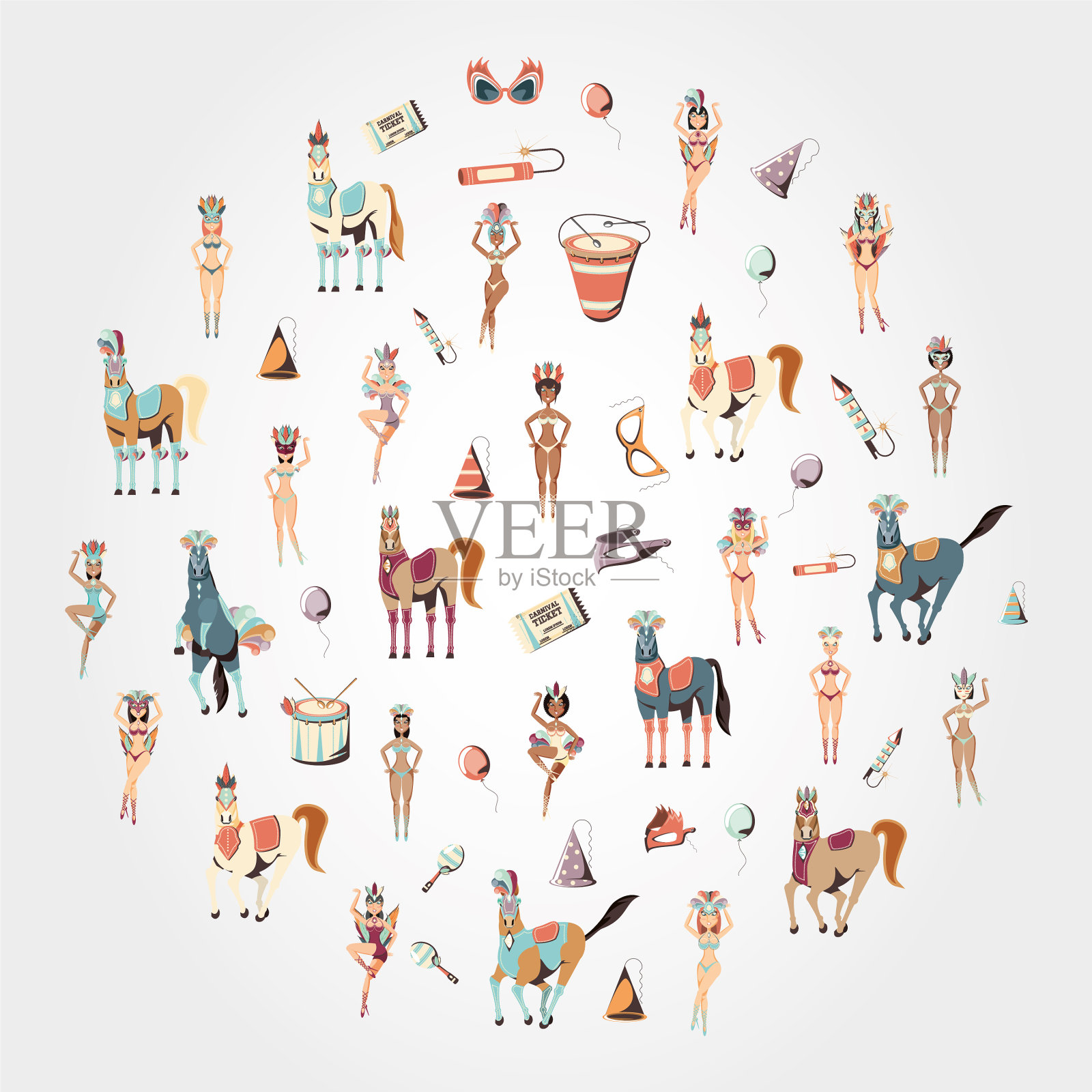 嘉年华系列图标图标素材