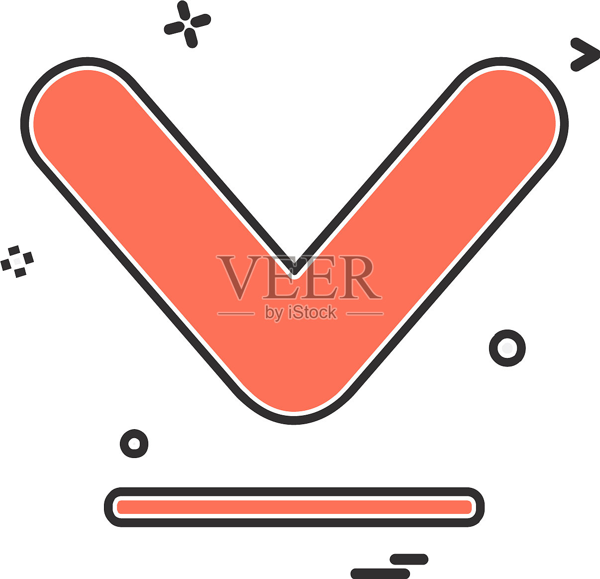 向下箭头图标设计图标素材