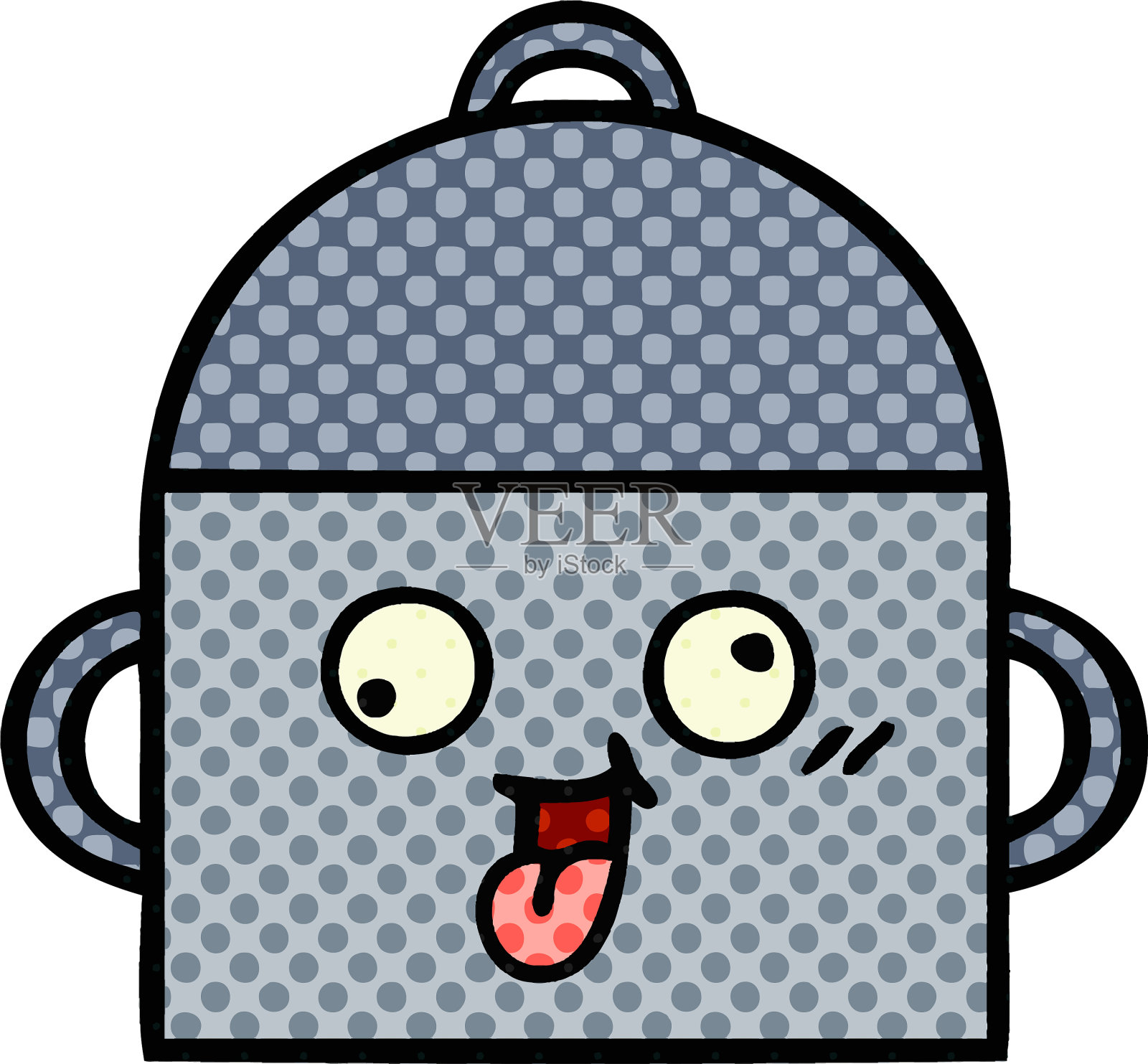 漫画风格的卡通烹饪锅设计元素图片