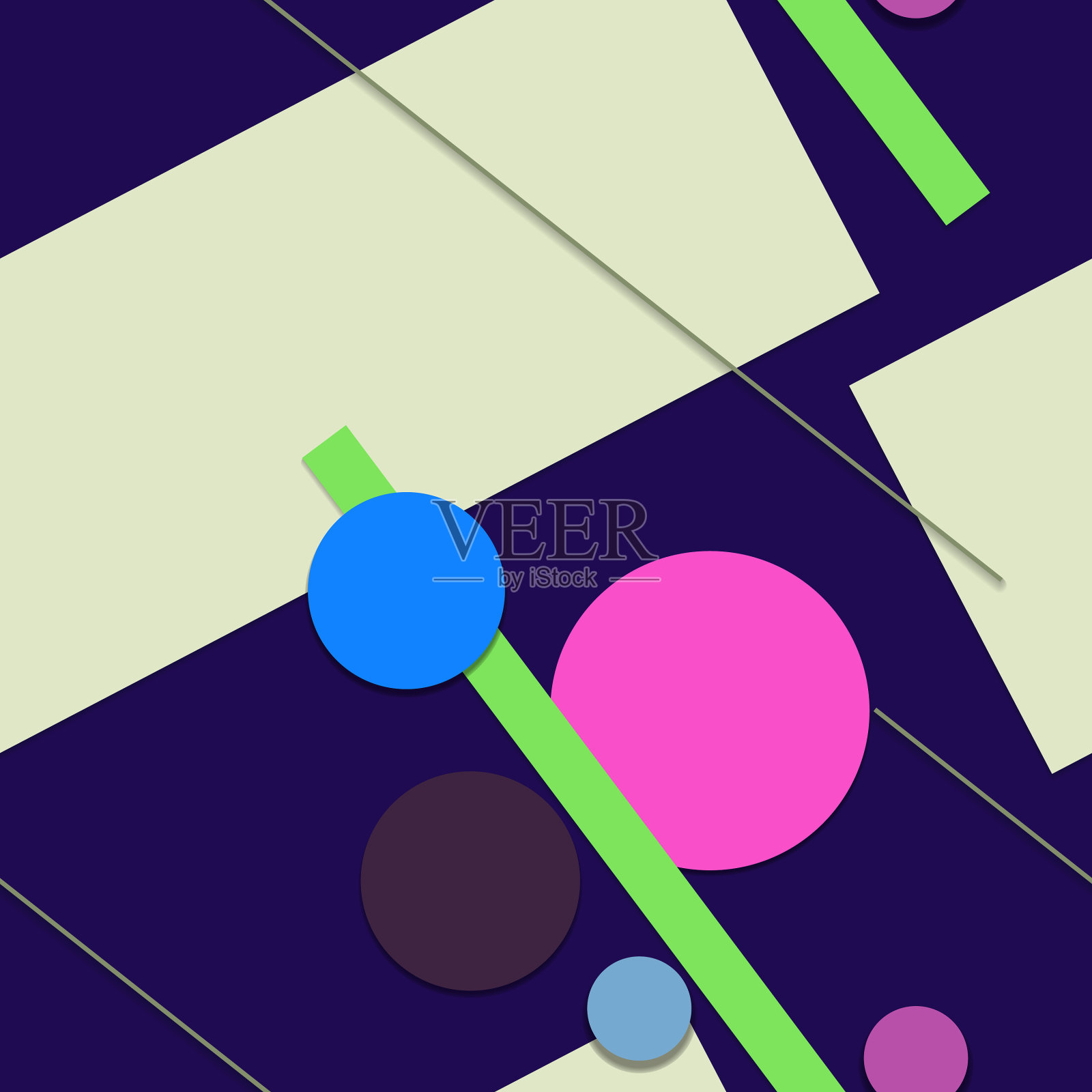 平面材质设计——无缝创意潮流插画图片素材