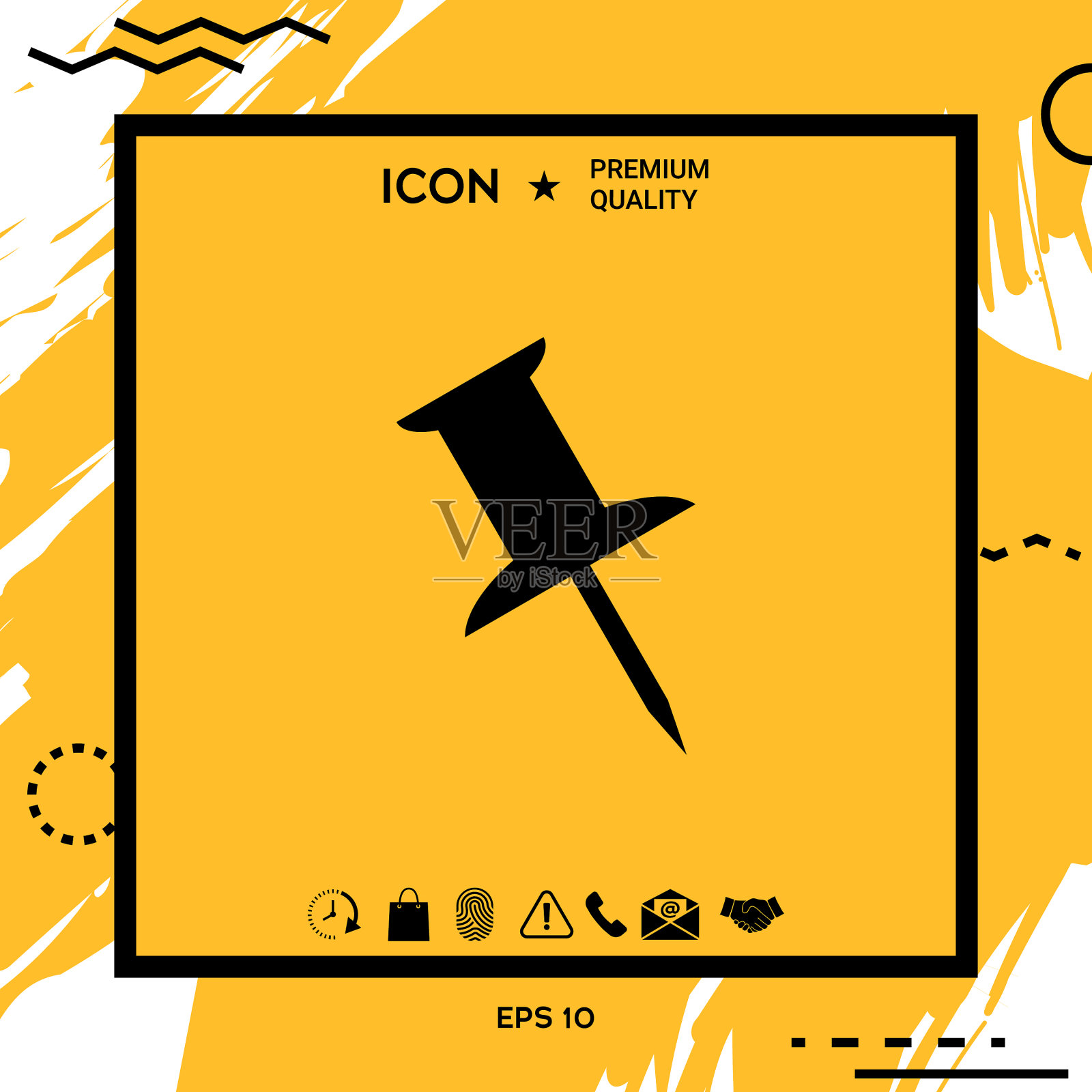 图钉图标图标素材