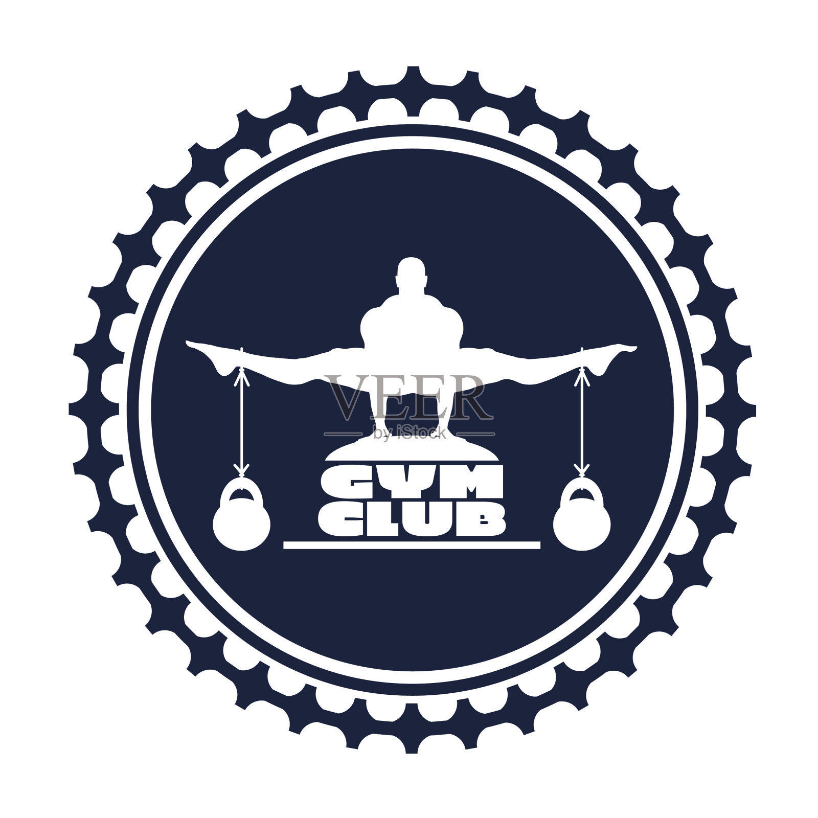健身俱乐部会徽设计元素图片