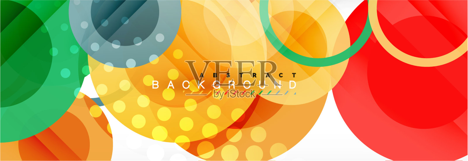 抽象彩色几何构图插画图片素材