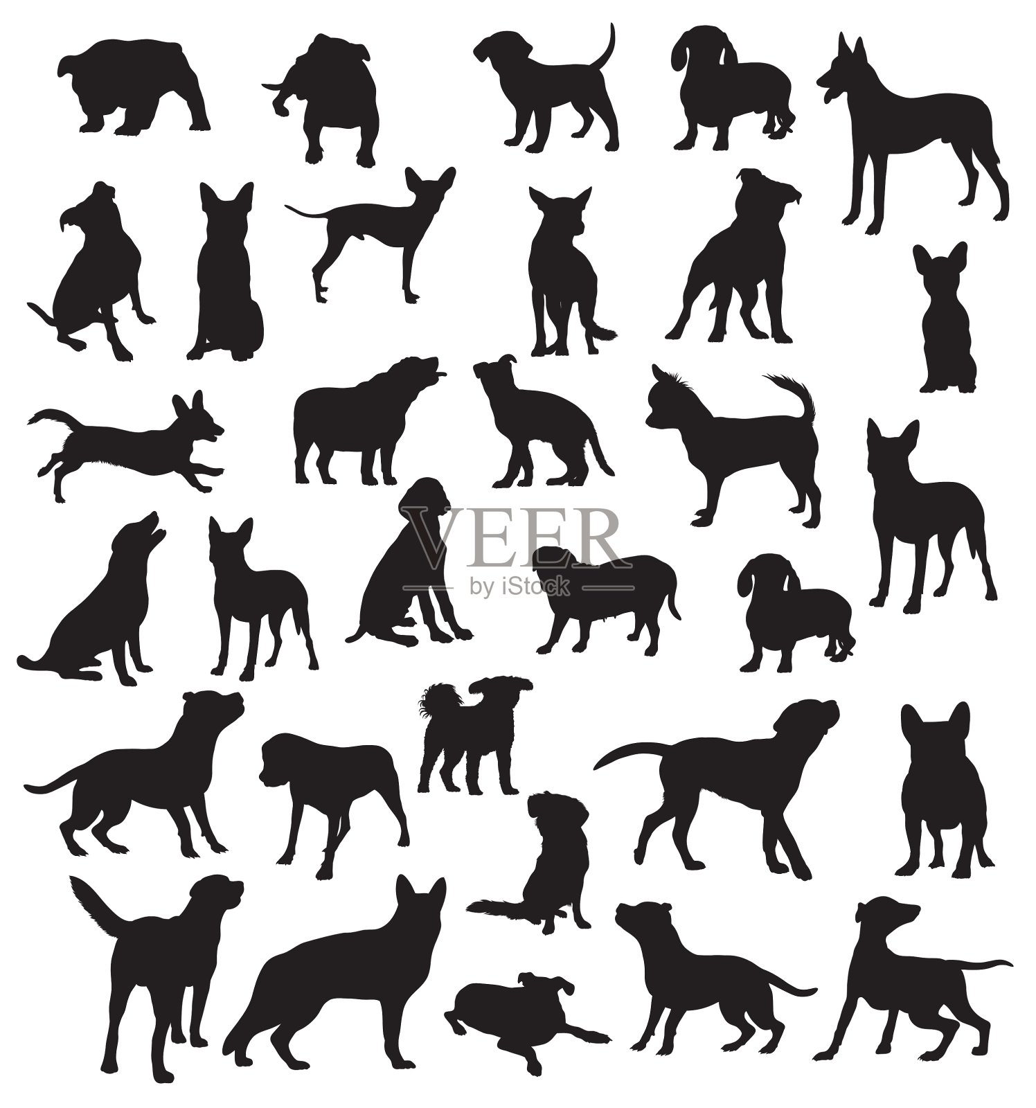 狗组插画图片素材