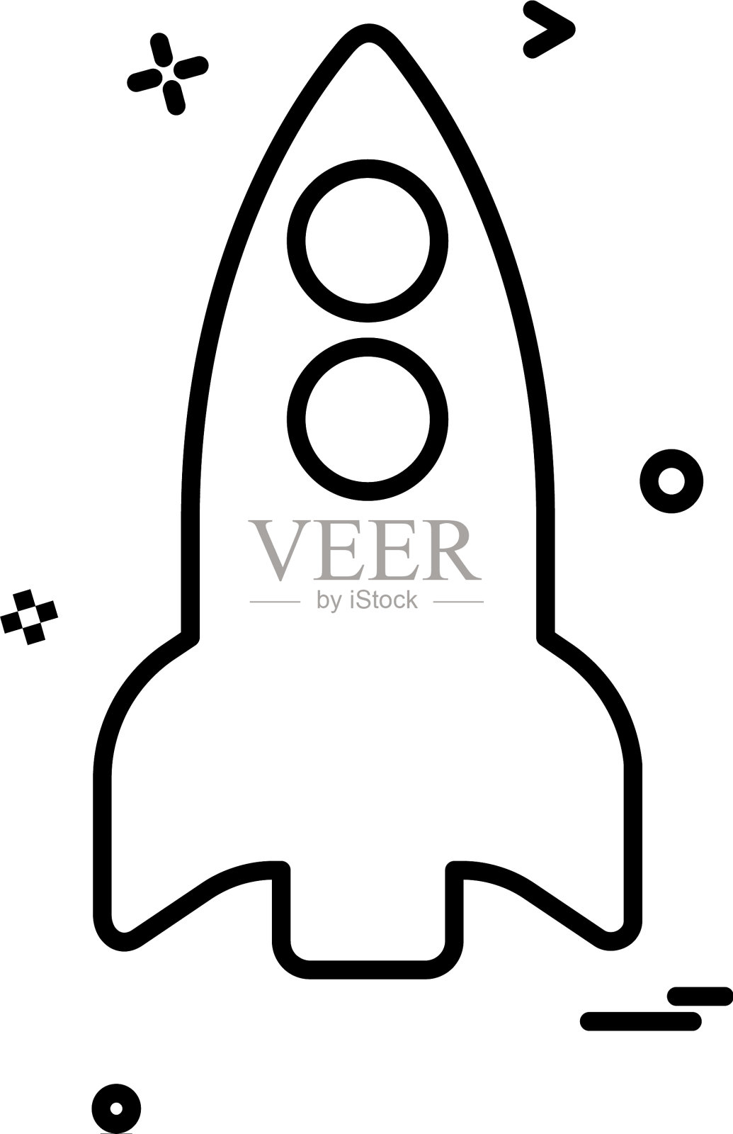 火箭图标设计插画图片素材