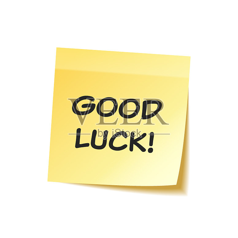 与文字和阴影隔离的便利贴设计元素图片