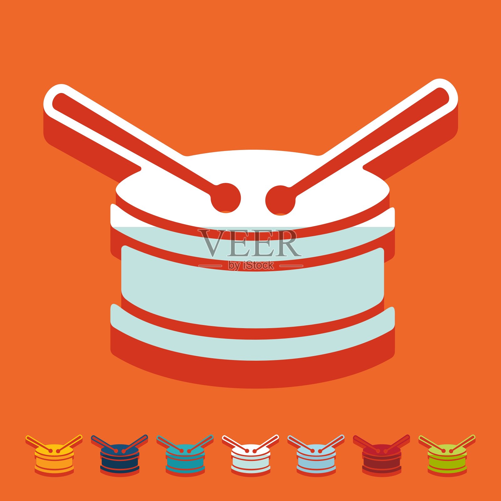 平面设计鼓插画图片素材