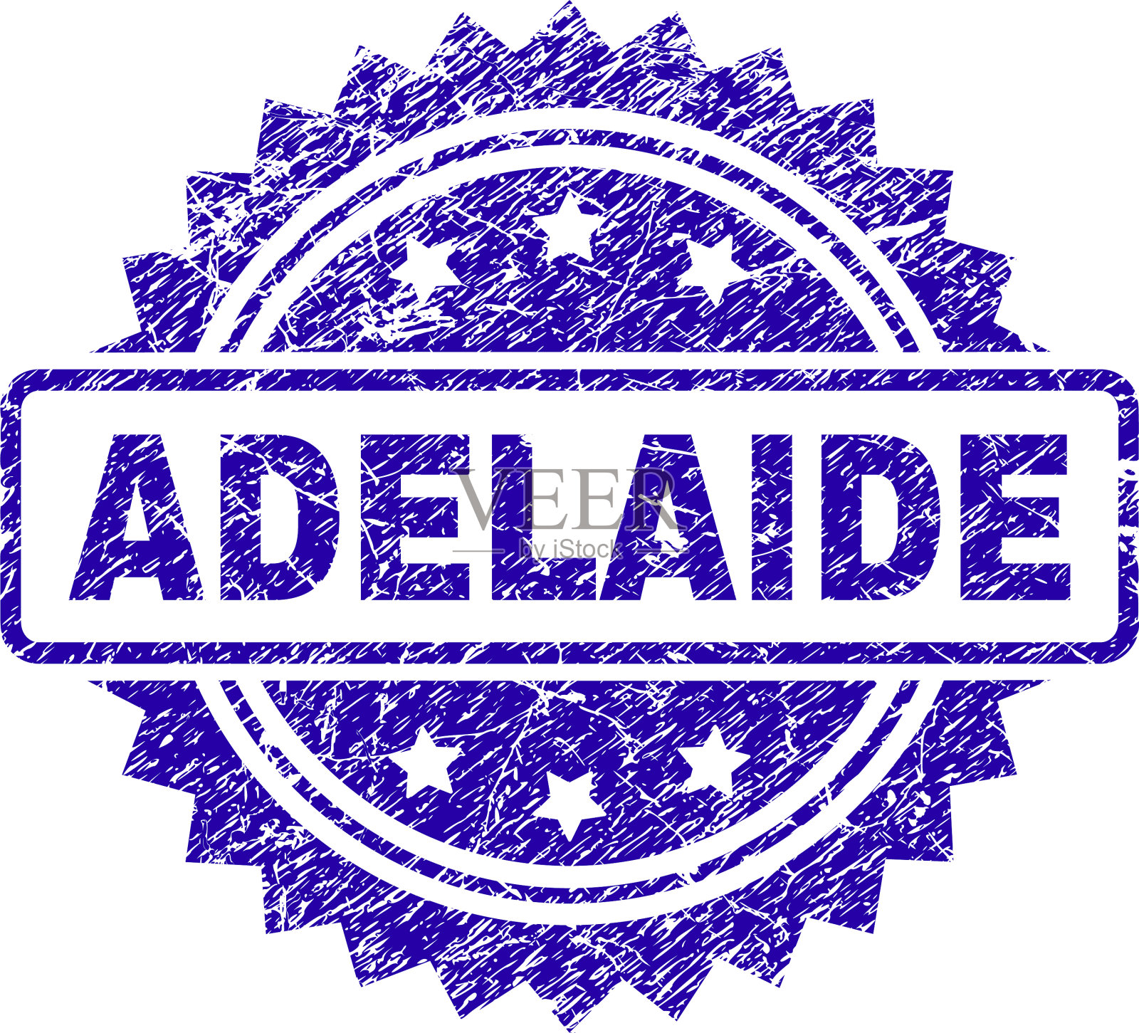 刻有阿德莱德印章插画图片素材