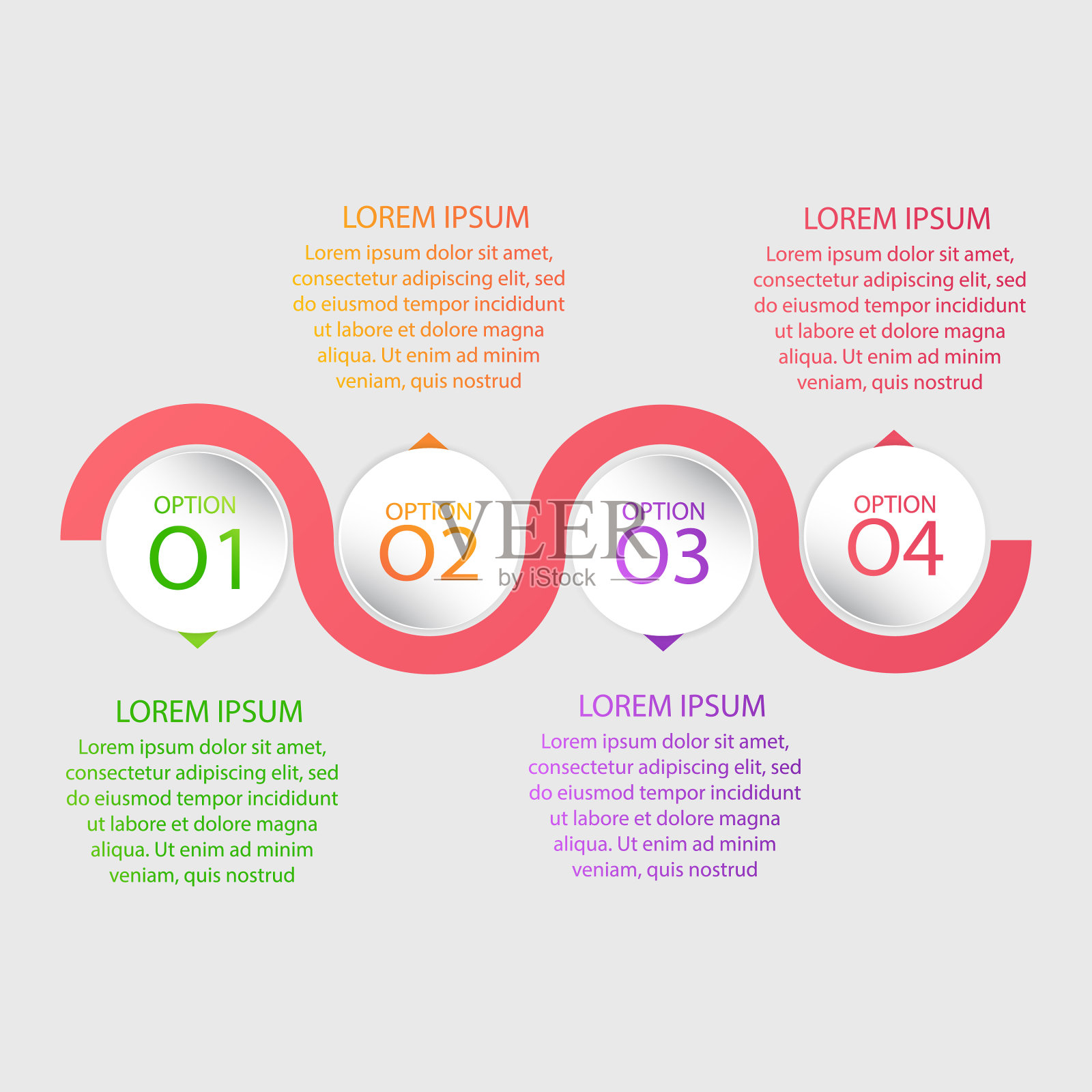 一套信息图表模板图标素材