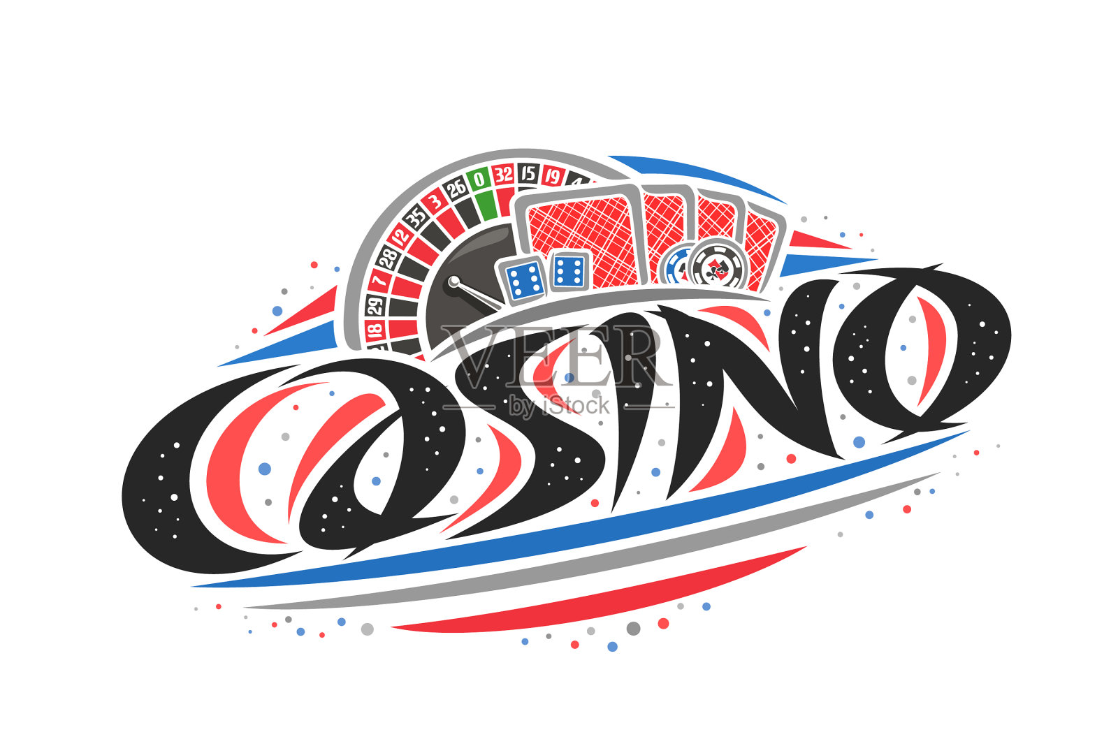 标志的赌场设计元素图片
