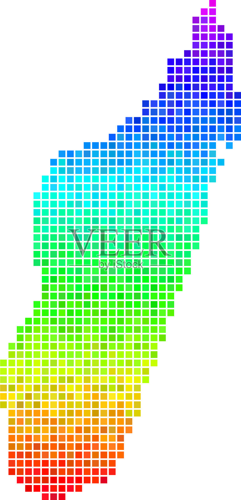 谱点马达加斯加岛地图插画图片素材