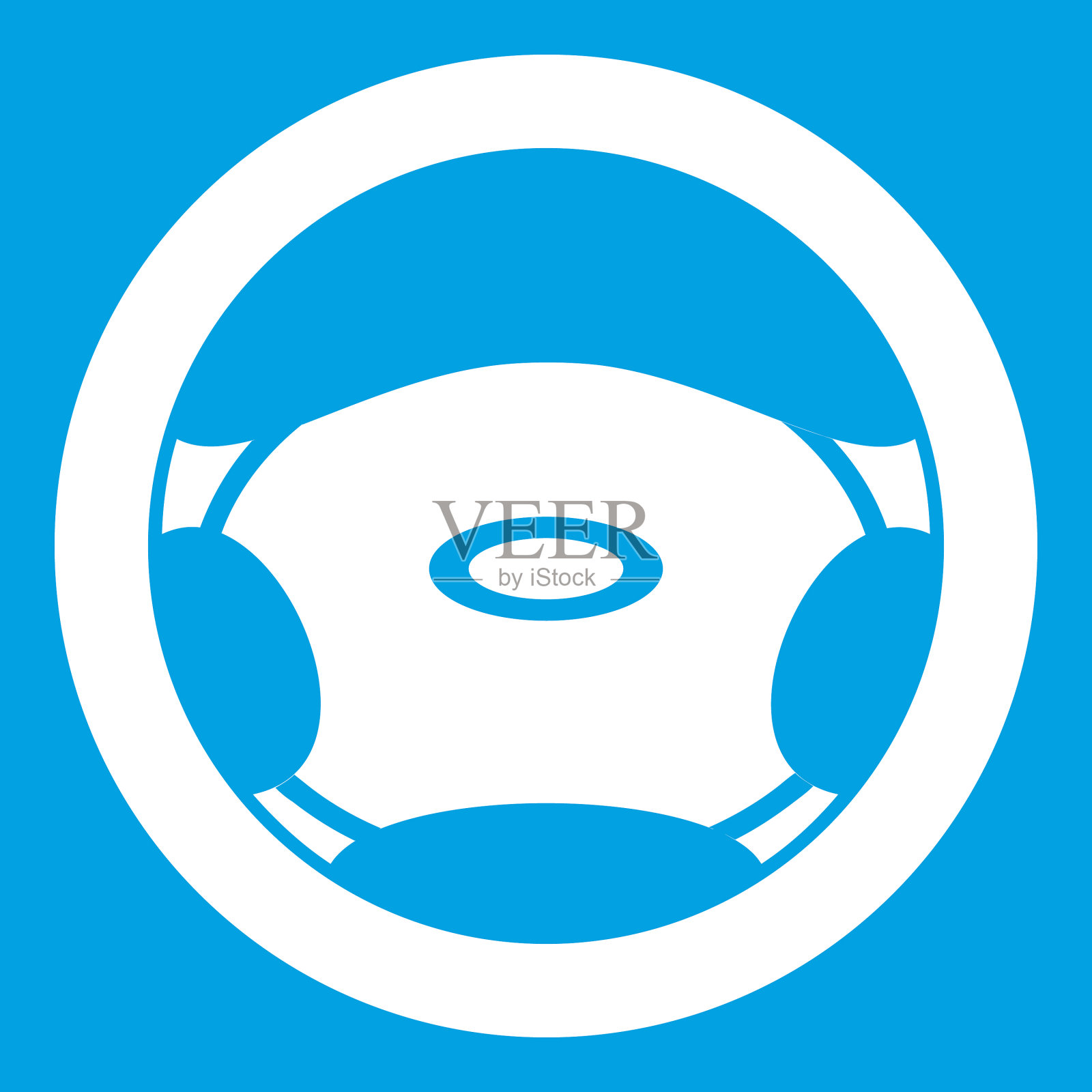 方向盘图标白色插画图片素材