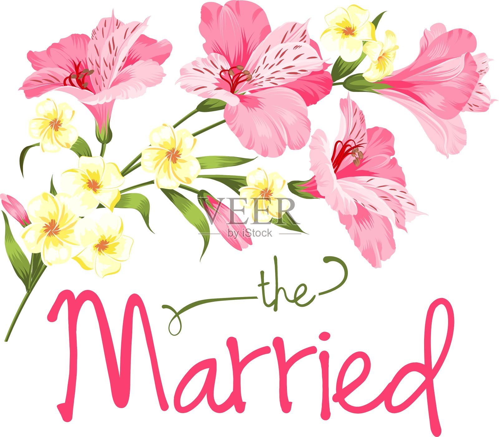 已婚的卡片设计元素图片