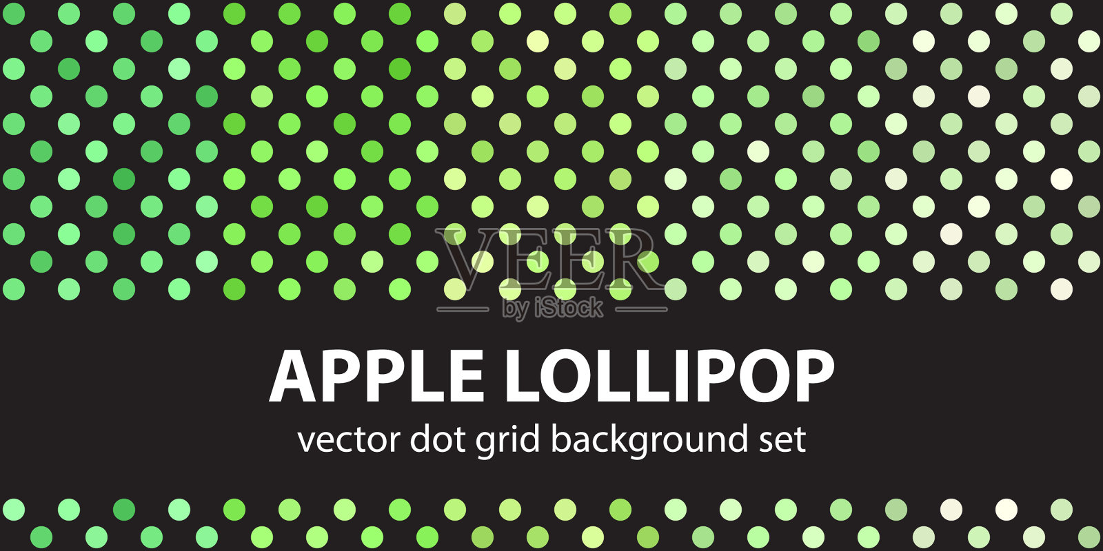 圆点图案设置苹果棒棒糖无缝插画图片素材