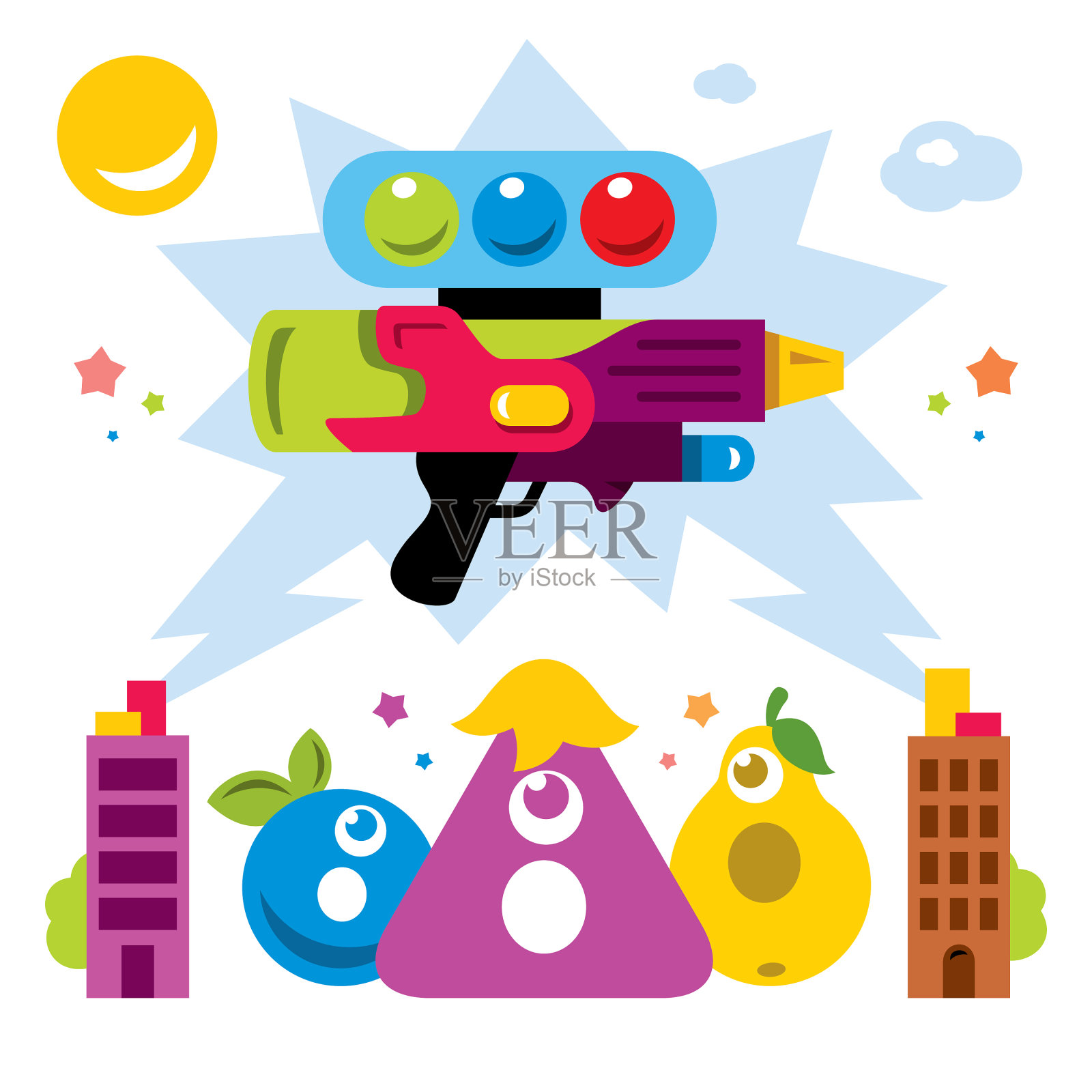 寻找虚拟生物的概念设计元素图片