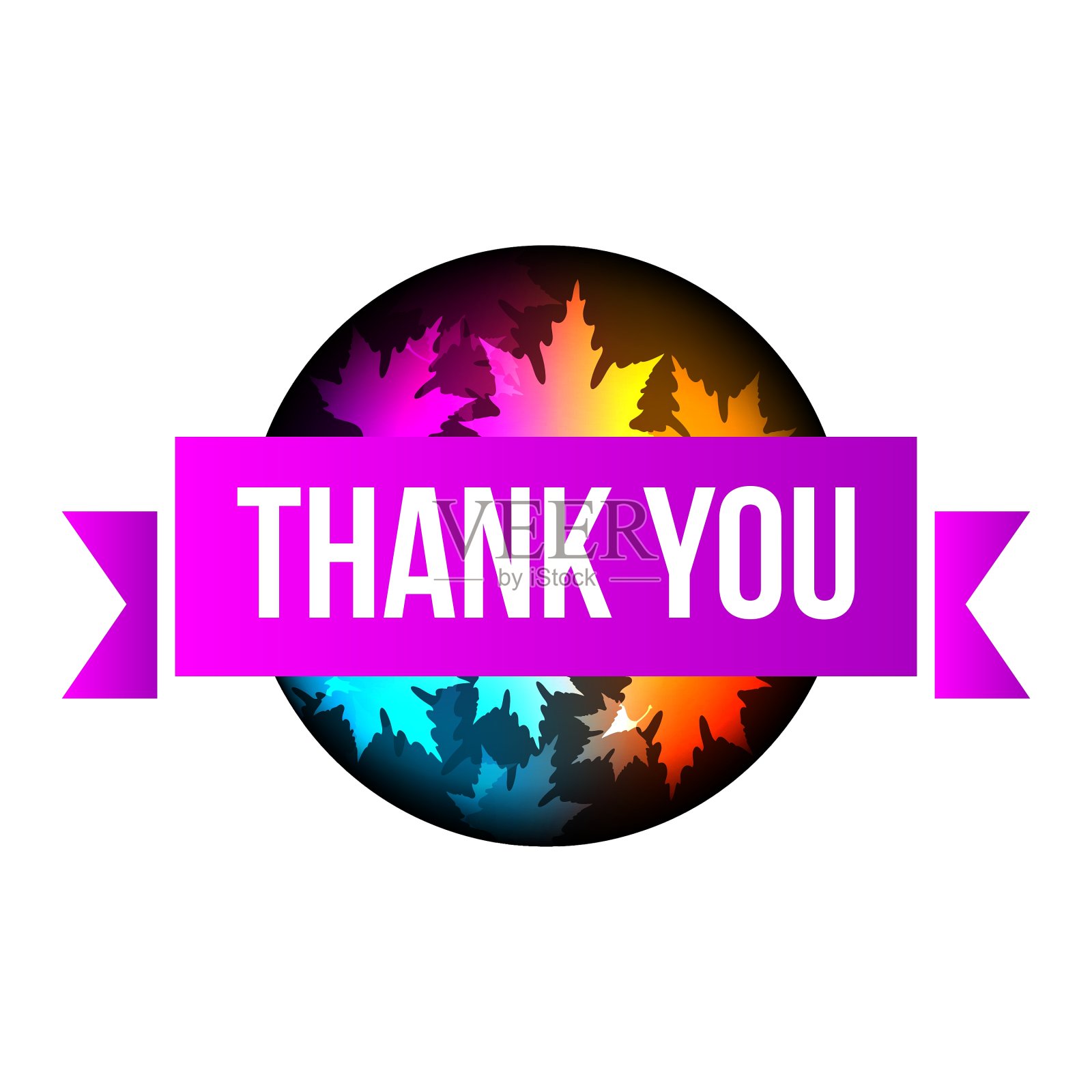 谢谢你秋天的叶子设计元素图片